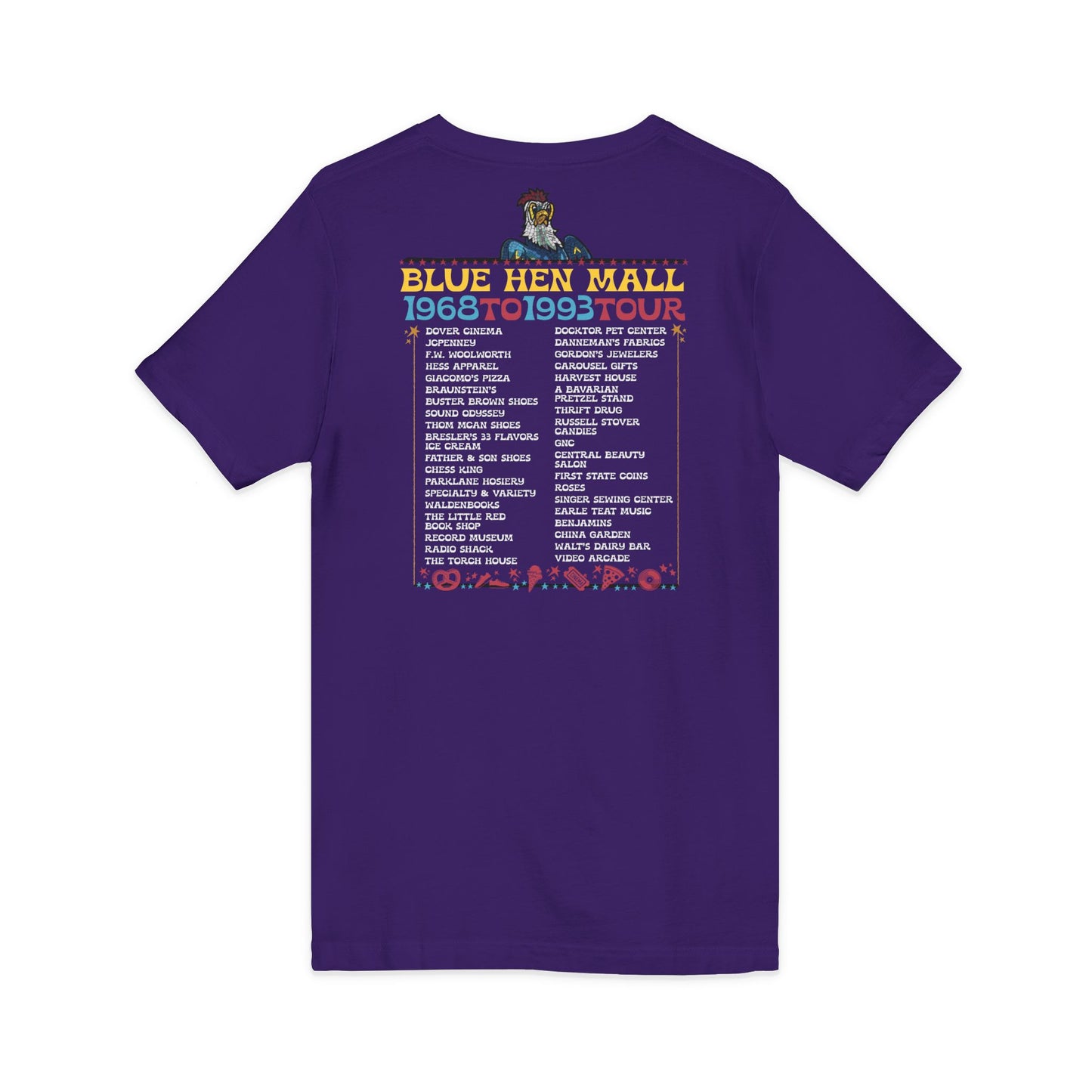 Where We Use To Roost - Delaware Blue Hen Mall Tour V-Neck Tee