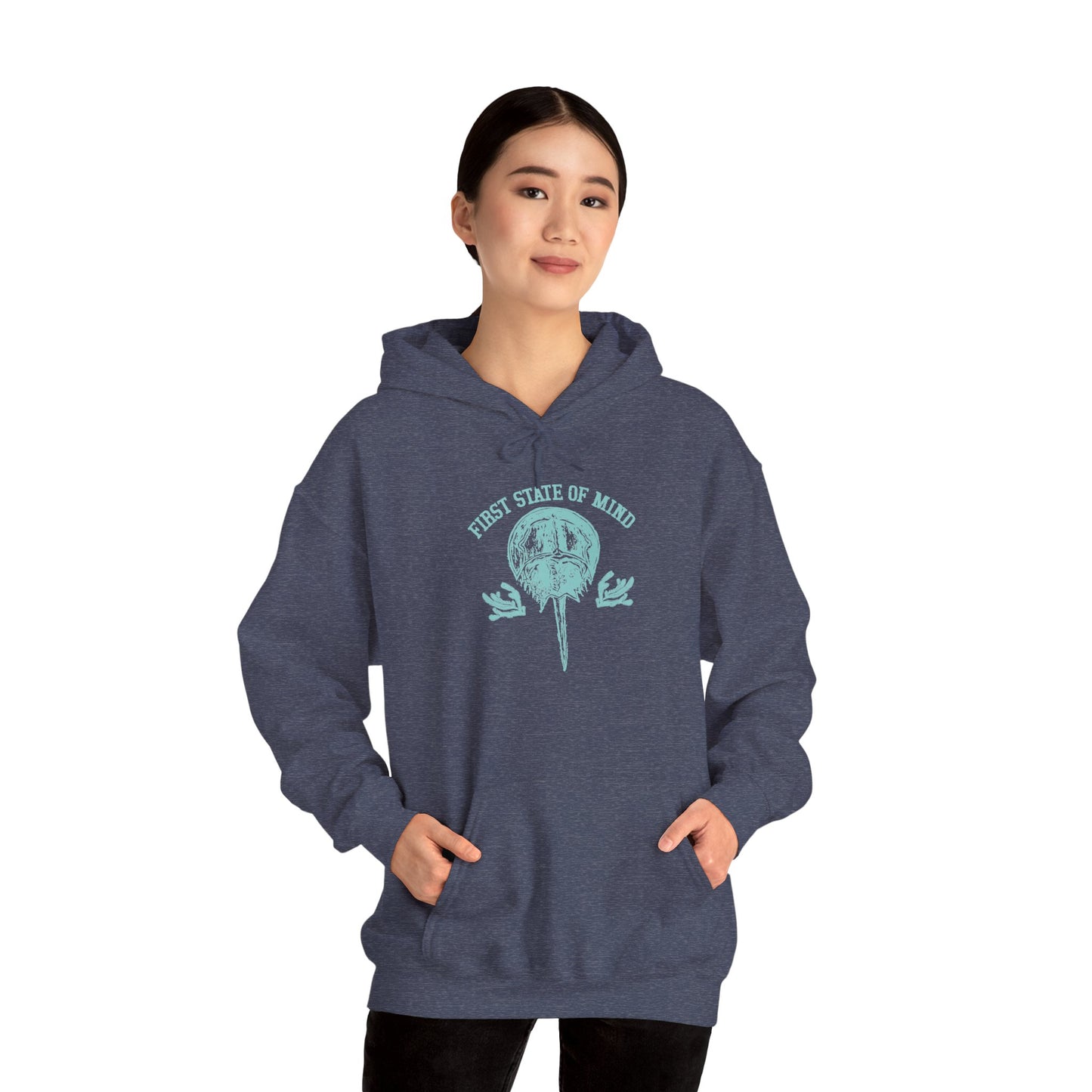 Delaware First State of Mind Horse Shoe Crab Hoodie