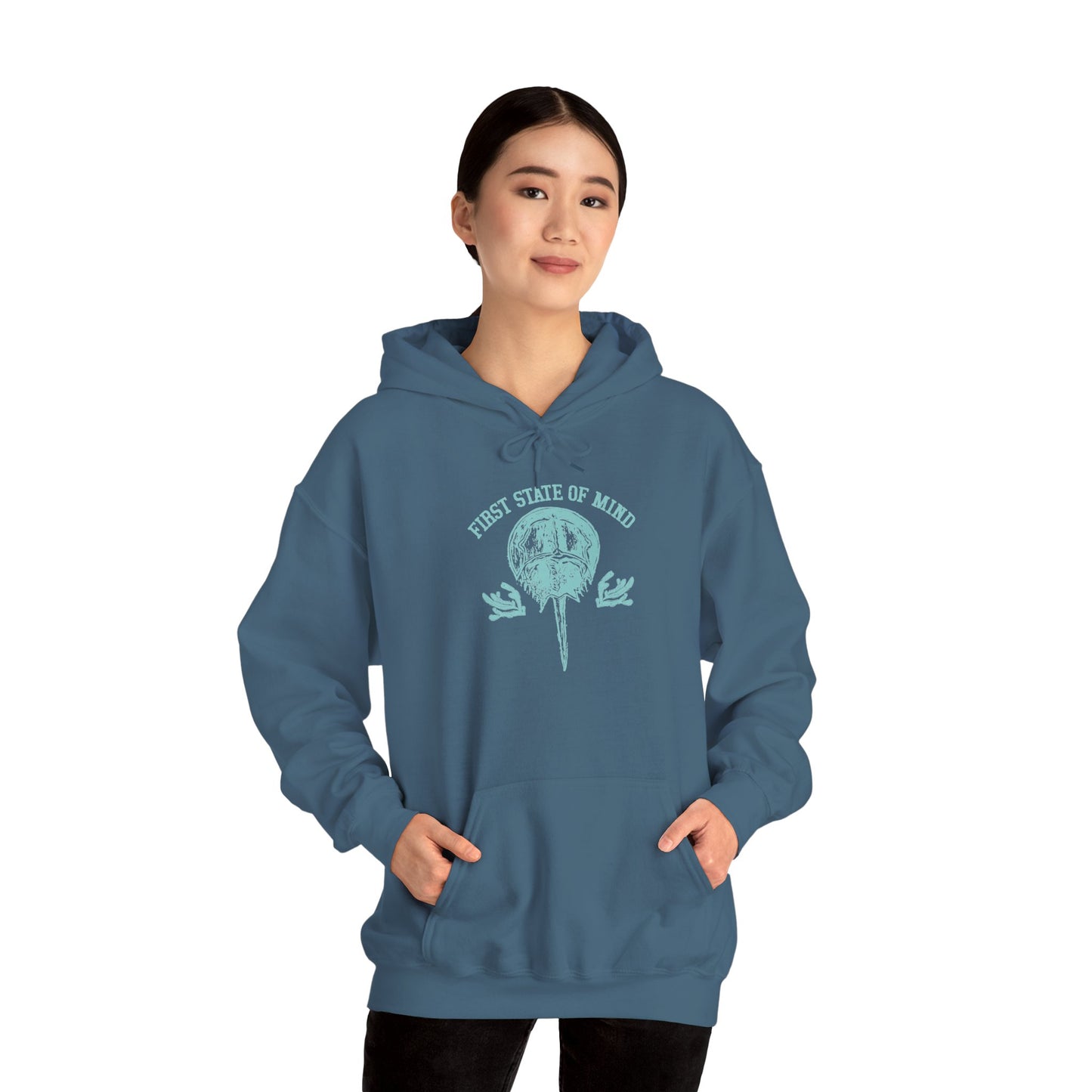 Delaware First State of Mind Horse Shoe Crab Hoodie