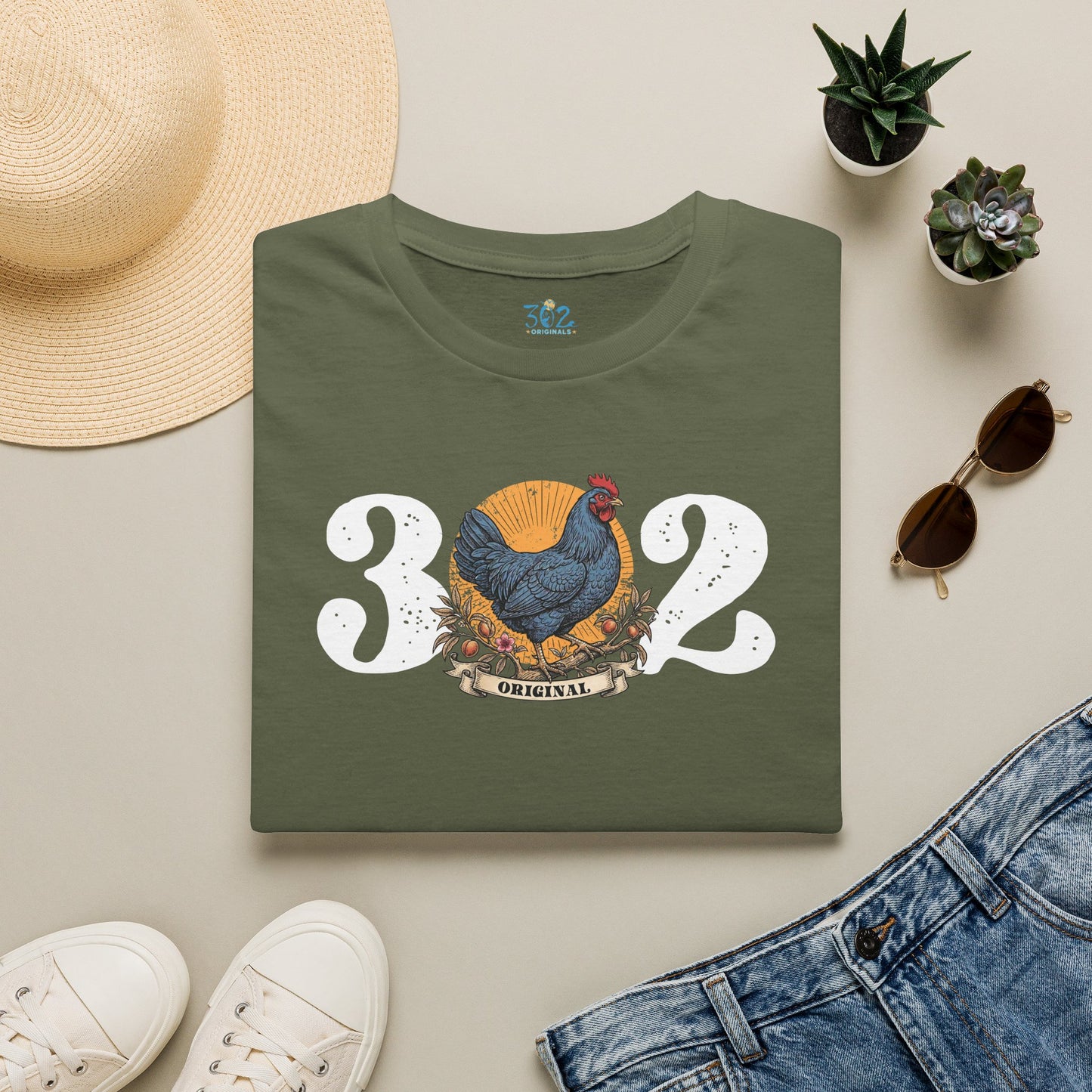 302 Originals Delaware Blue Hen T Shirt