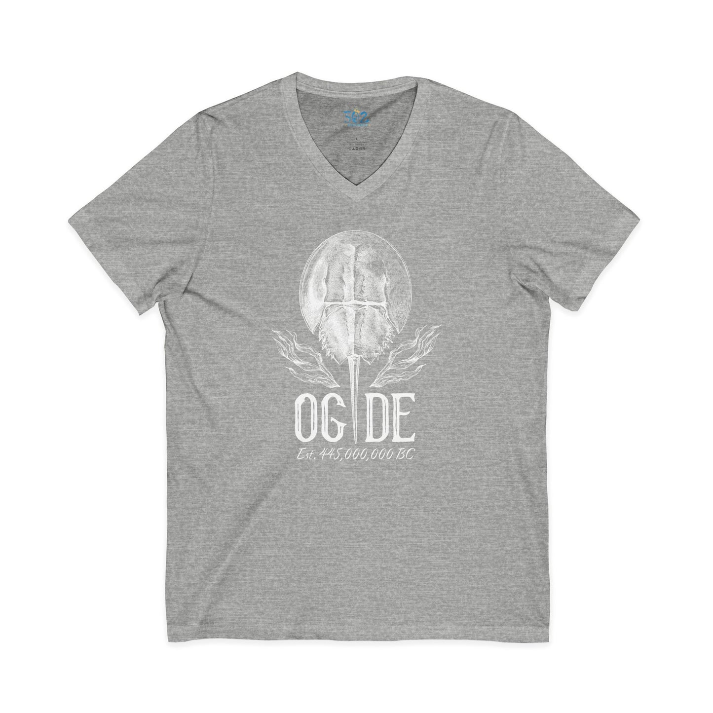 OG DE Horse Shoe Crab V-Neck Tee front