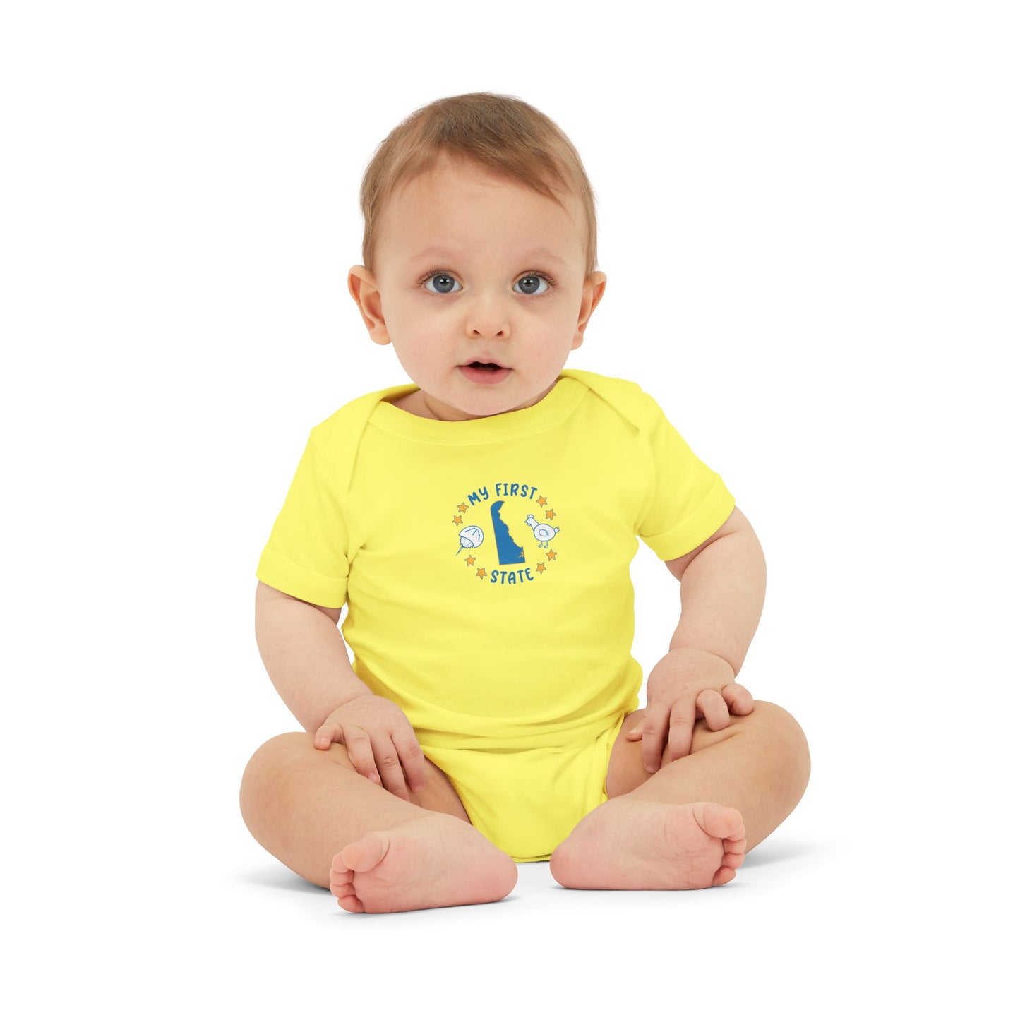 My First State Cute Delaware Baby Onesie