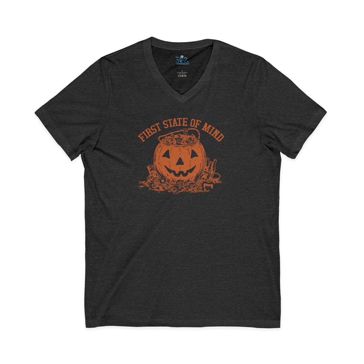 First State of Mind Halloween Pumpkin & Candy V neck | 302 Originals