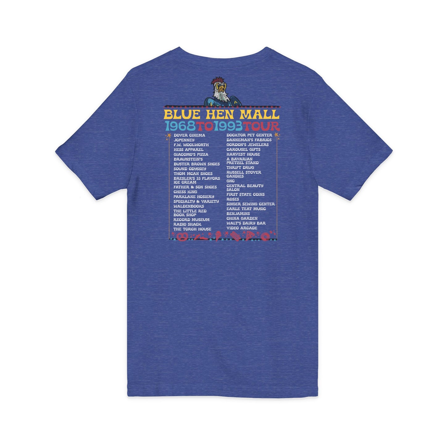 Where We Use To Roost - Delaware Blue Hen Mall Tour V-Neck Tee