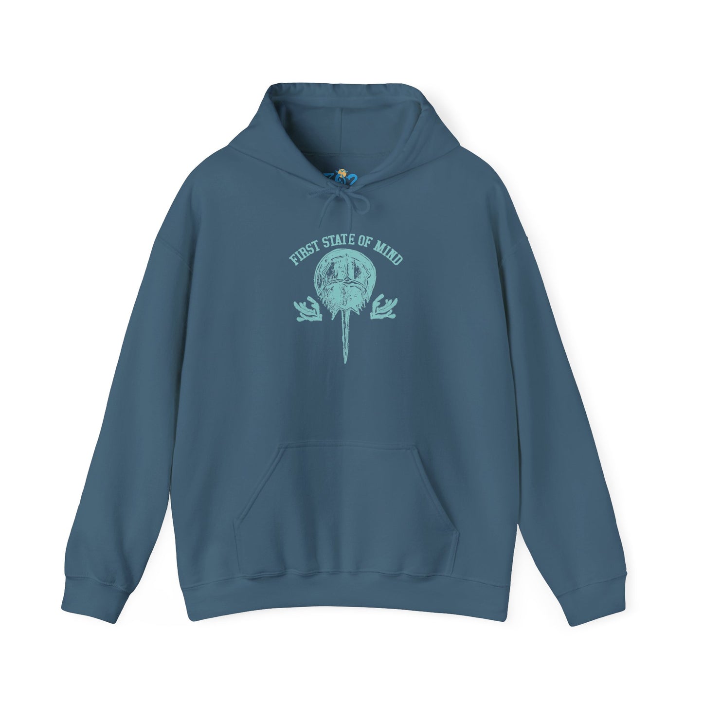 Delaware First State of Mind Horse Shoe Crab Hoodie