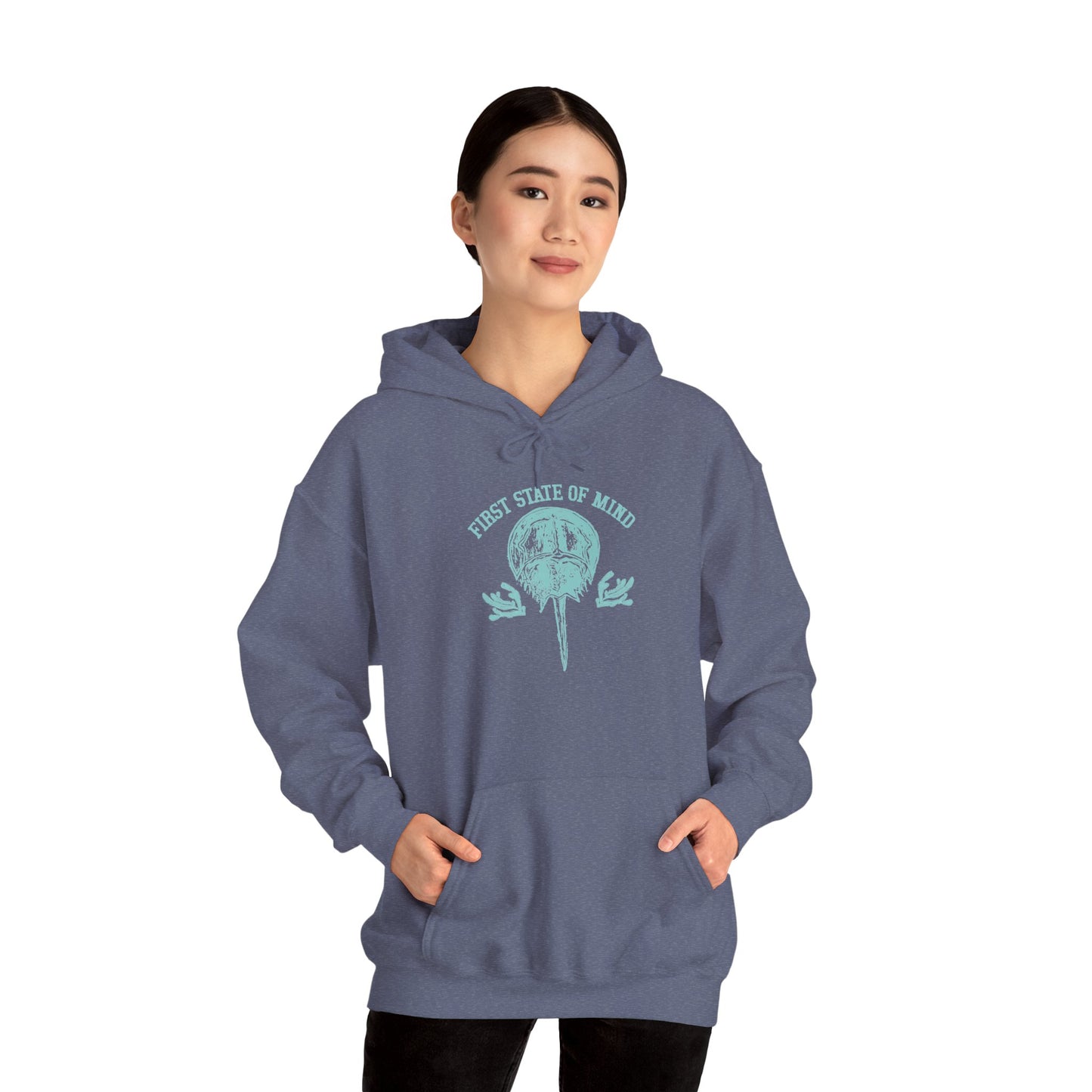 Delaware First State of Mind Horse Shoe Crab Hoodie