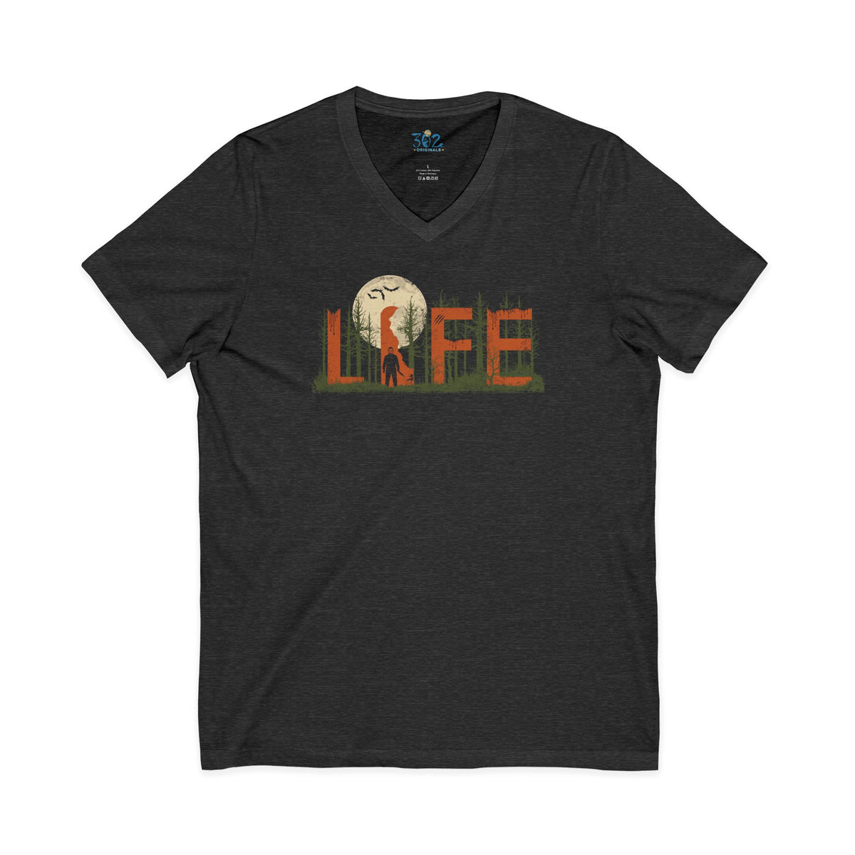 Delaware Slasher in the Woods LIFE V neck T | First State of Mind