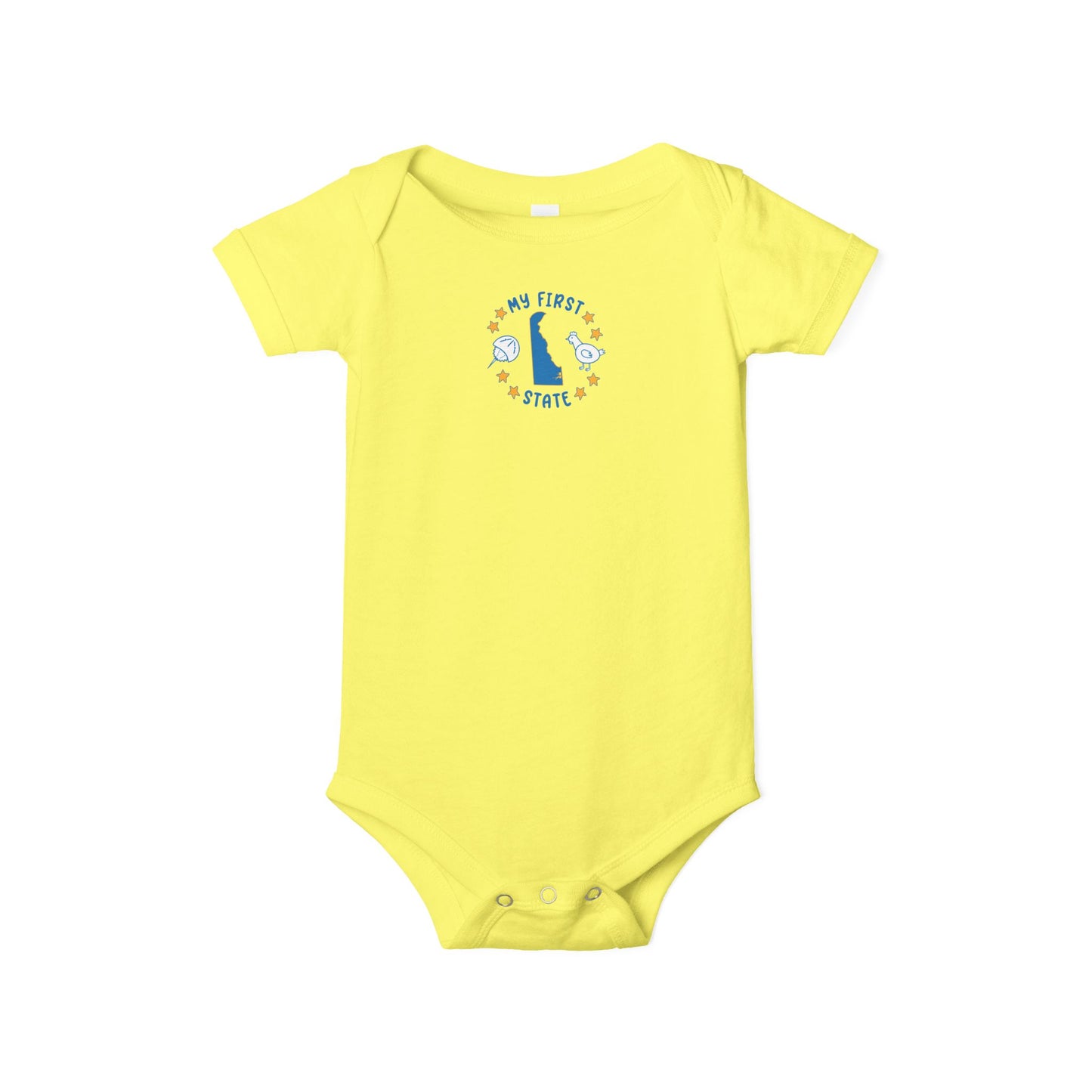 My First State Cute Delaware Baby Onesie