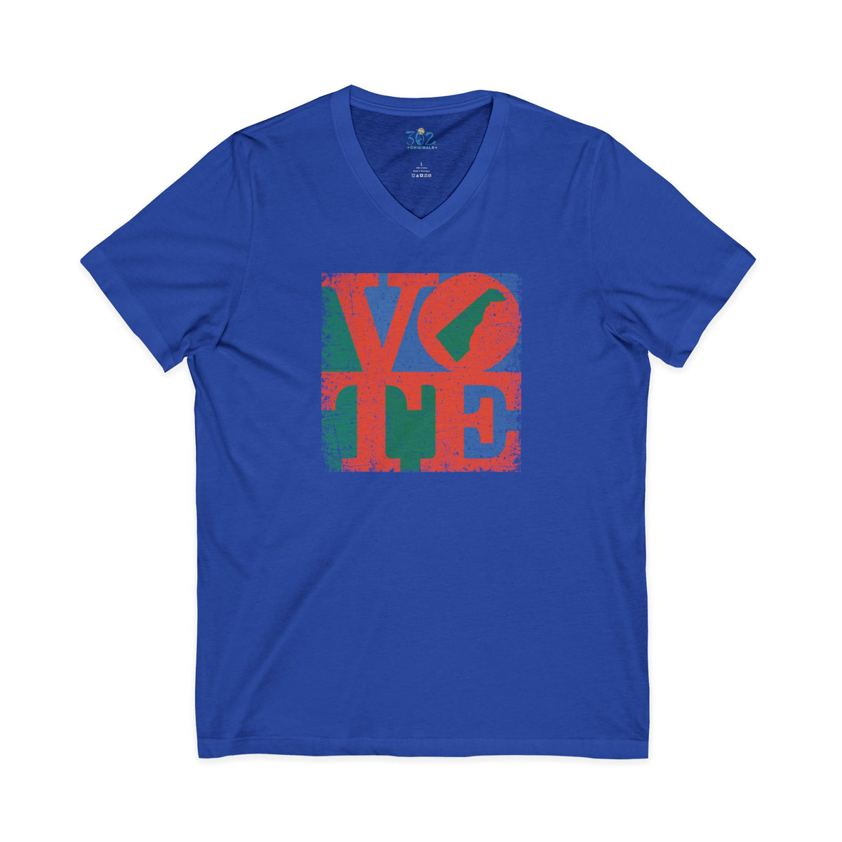 302 Originals VOTE — Delaware Pride Graphic V Neck