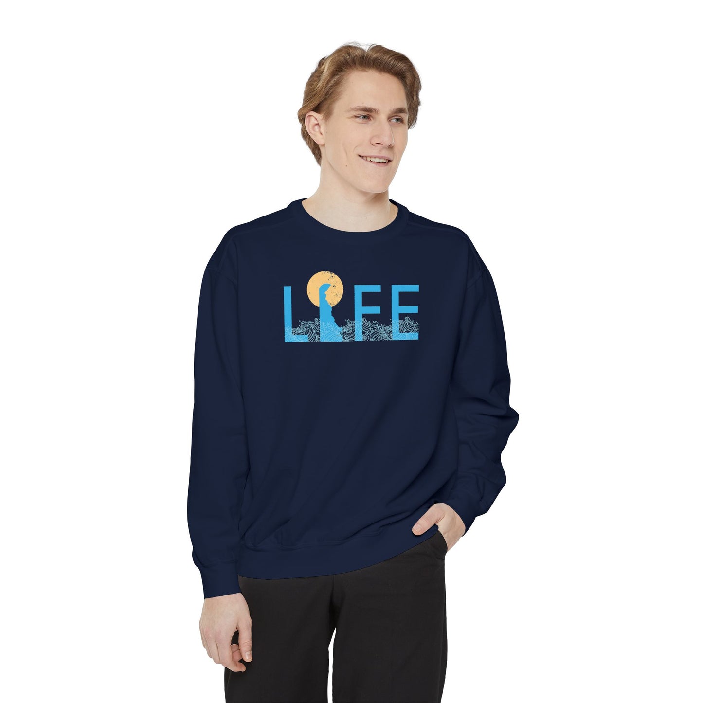 Delaware Life Unisex Garment-Dyed Sweatshirt