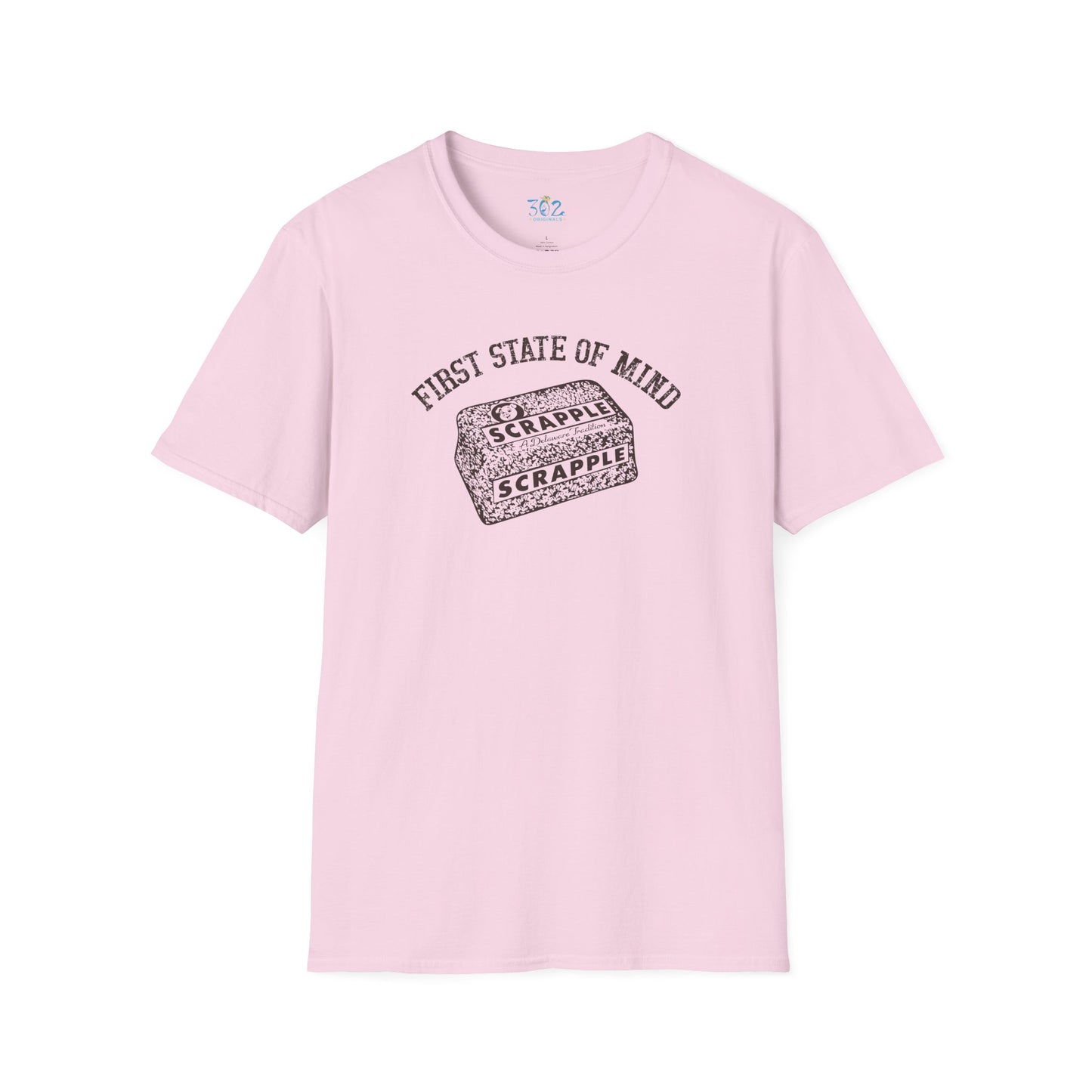 Delaware First State of Mind Scrapple Crew Neck Tee Shirt
