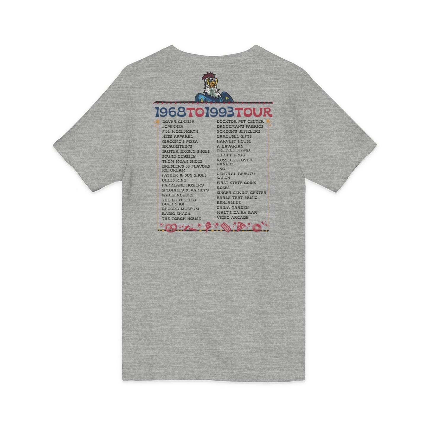 "Spent it all" Blue Hen Mall Tour V-Neck Tee