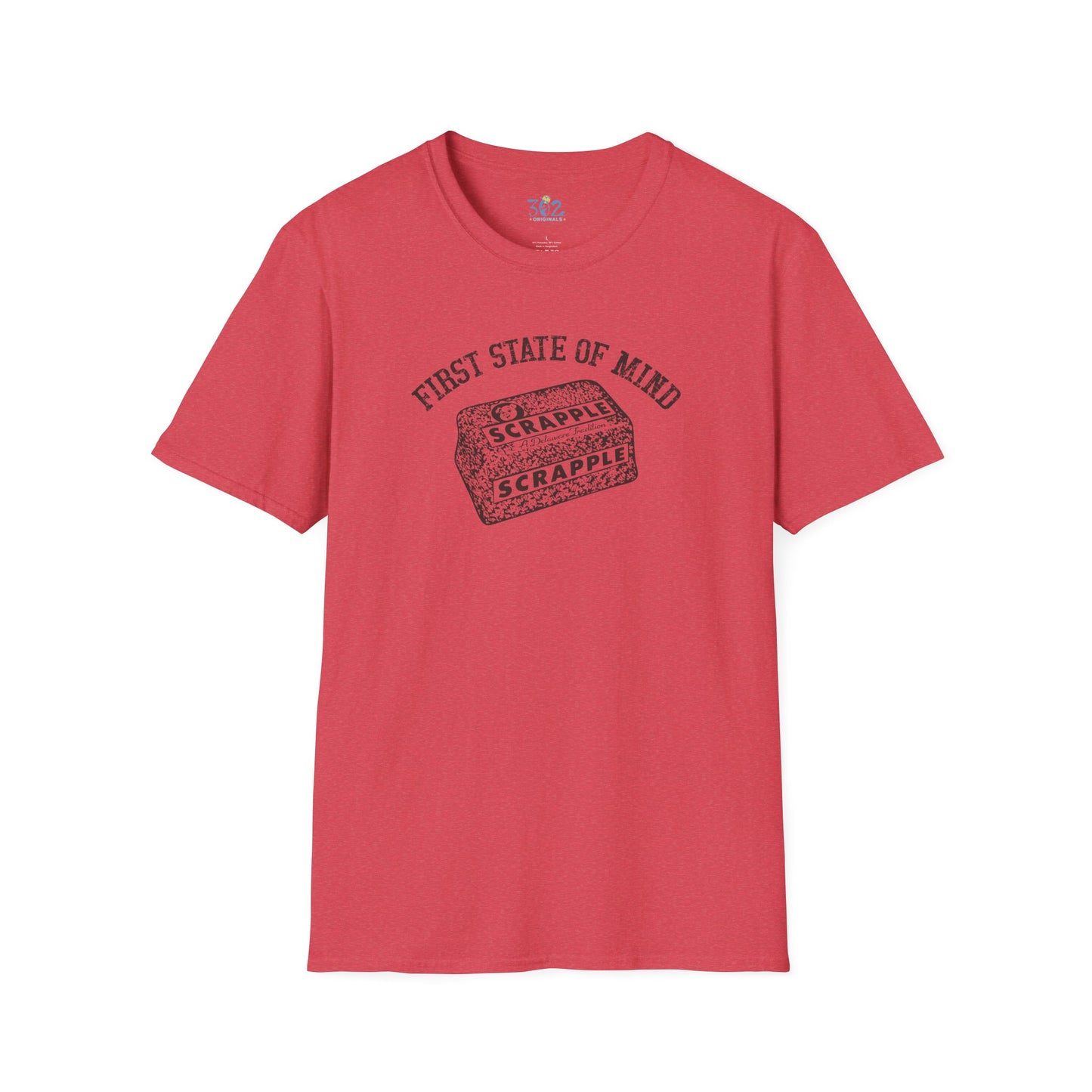 Delaware First State of Mind Scrapple Crew Neck Tee Shirt
