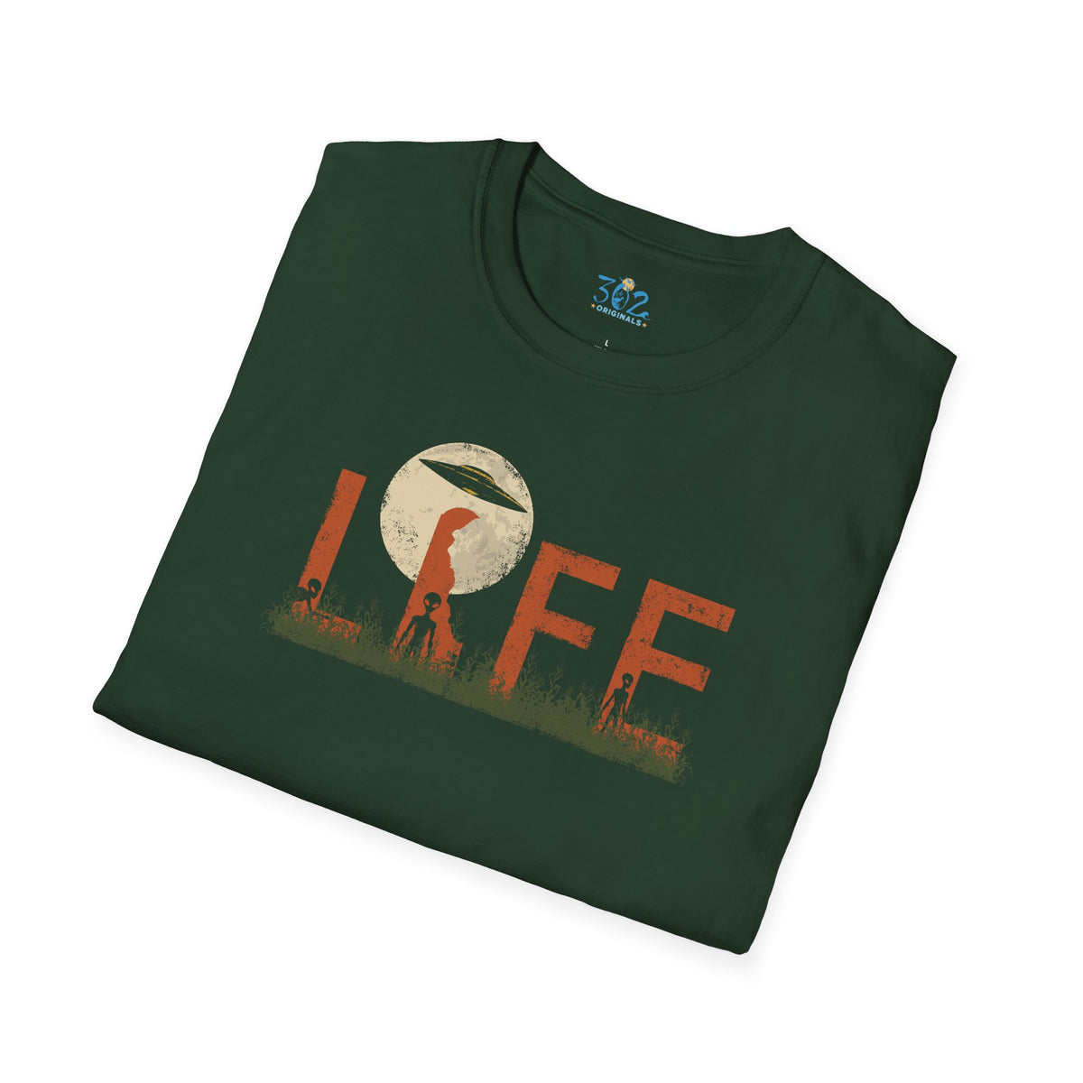 Delaware Alien LIFE Crewneck Tee | First State of Mind