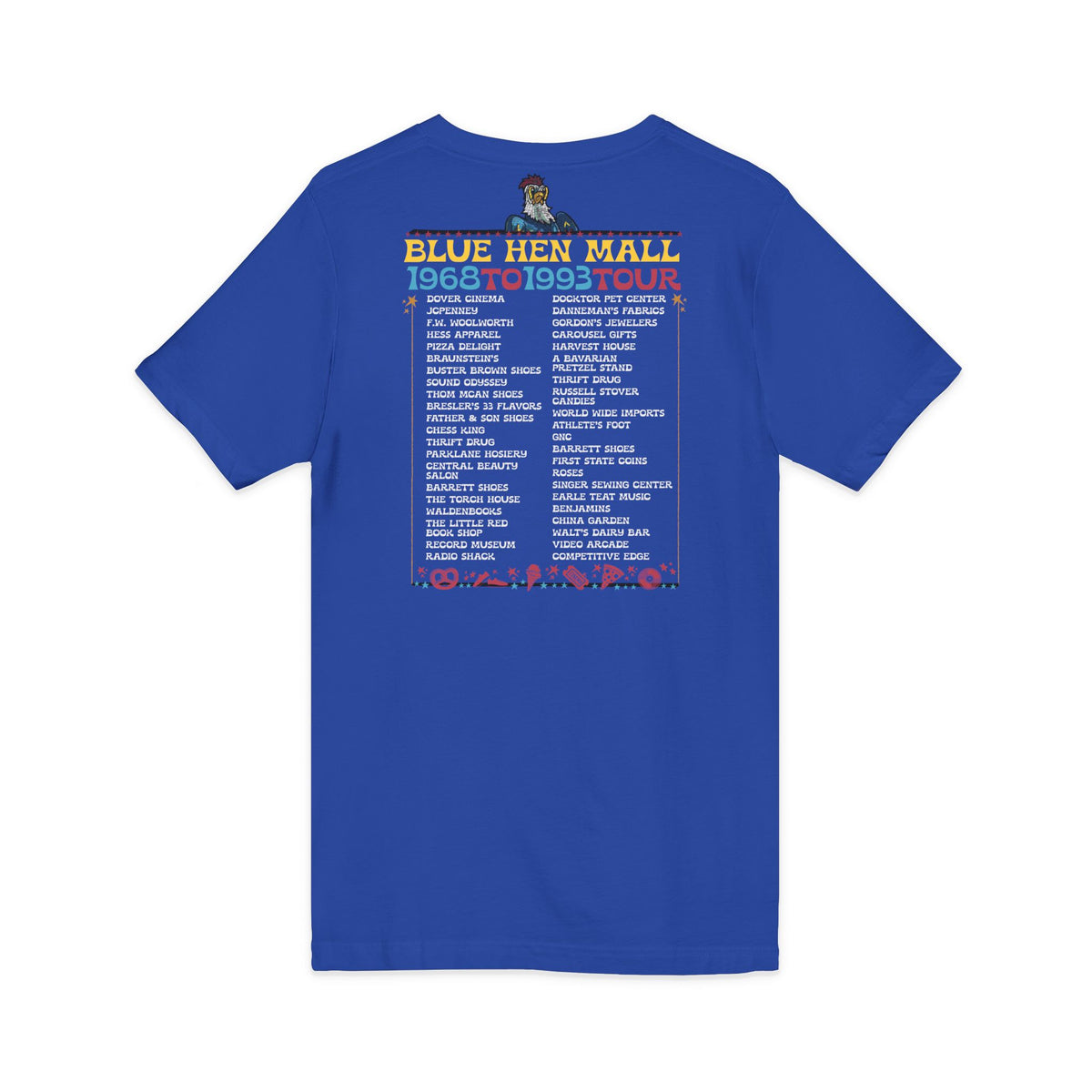 Where We Use To Roost - Dover Blue Hen Mall V-Neck Tee