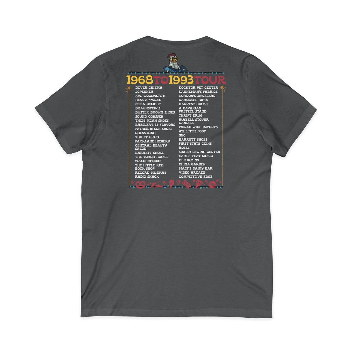 Spent it All - Dover Blue Hen Mall V-Neck Tee