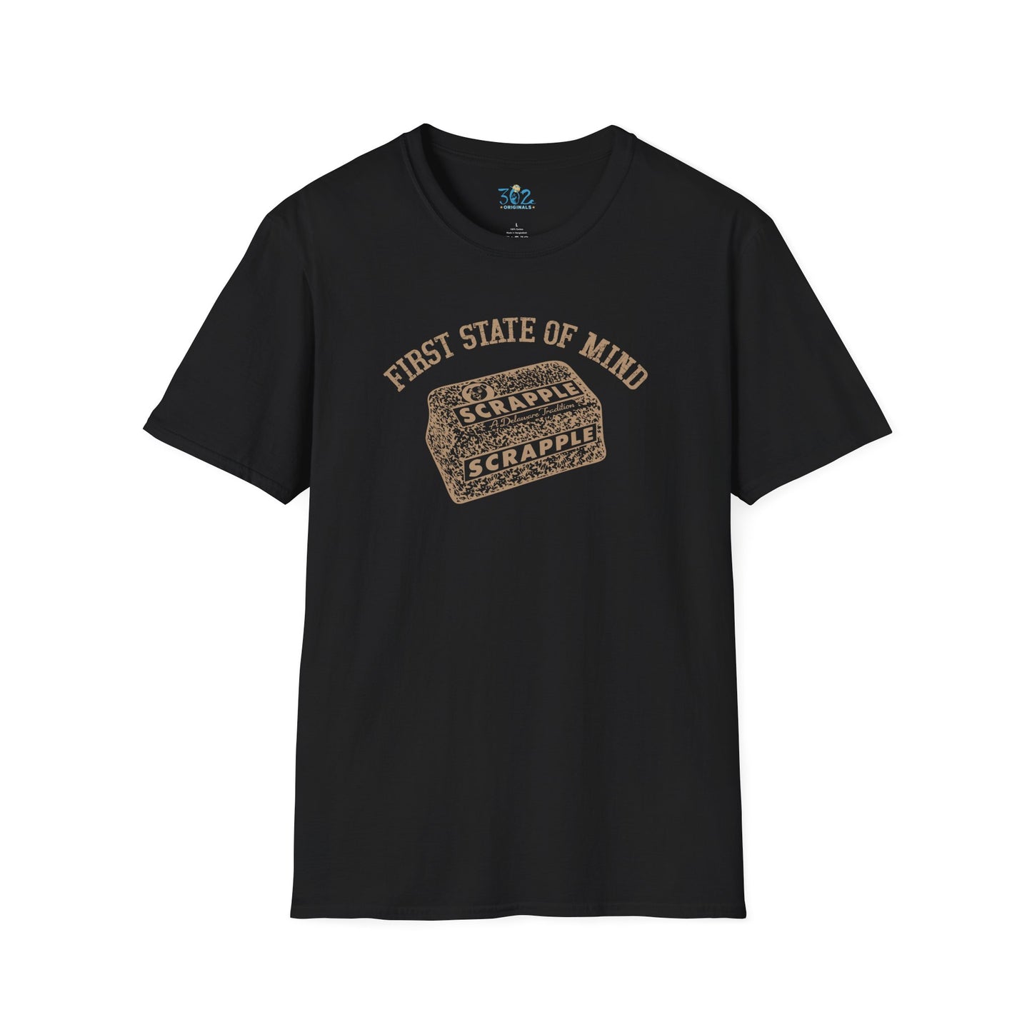 Delaware First State of Mind Scrapple Crew Neck Tee - Dark Colors