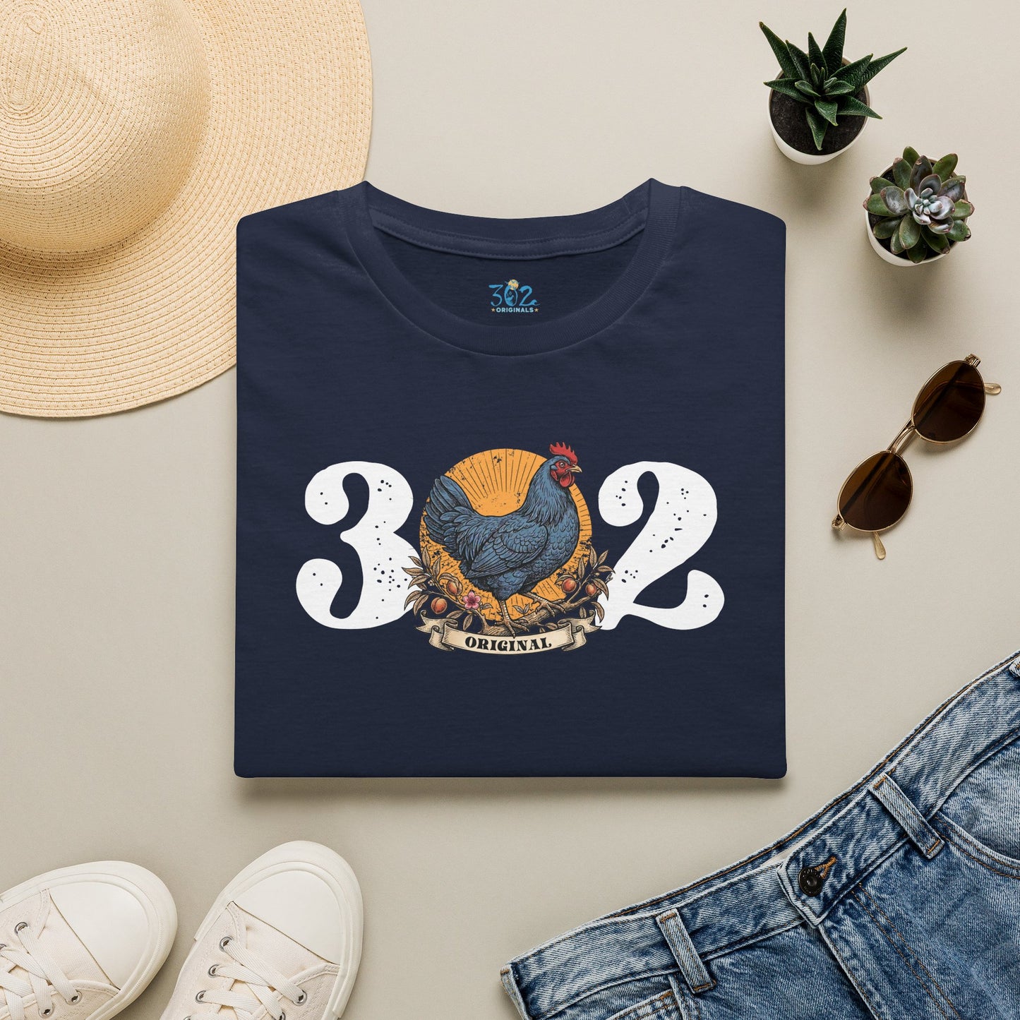 302 Originals Delaware Blue Hen T Shirt