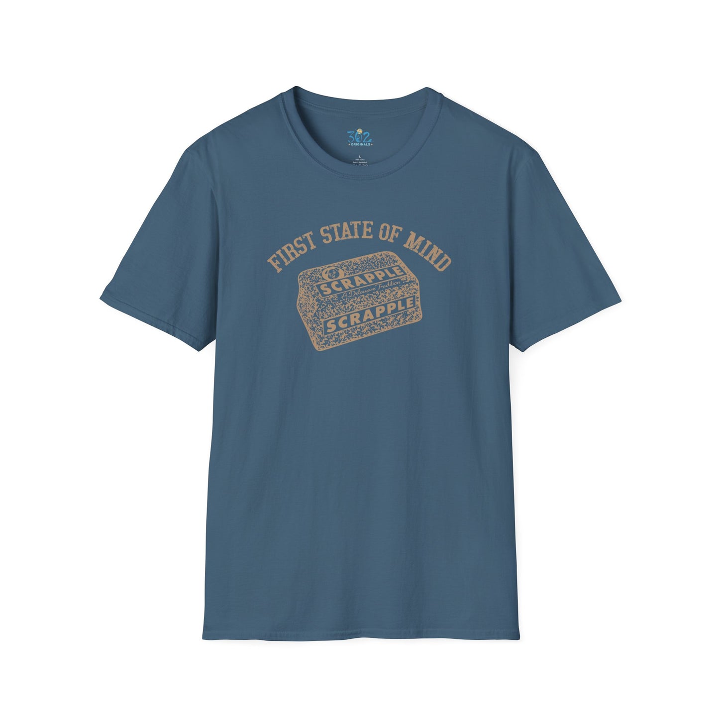 Delaware First State of Mind Scrapple Crew Neck Tee - Dark Colors