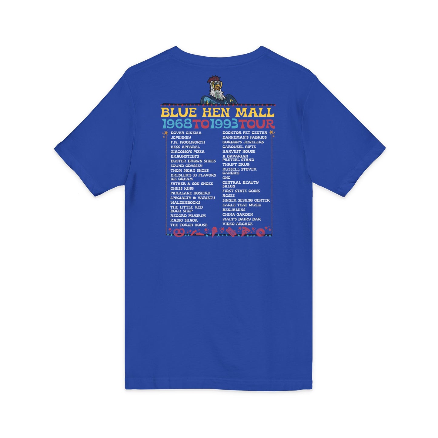 Where We Use To Roost - Delaware Blue Hen Mall Tour V-Neck Tee