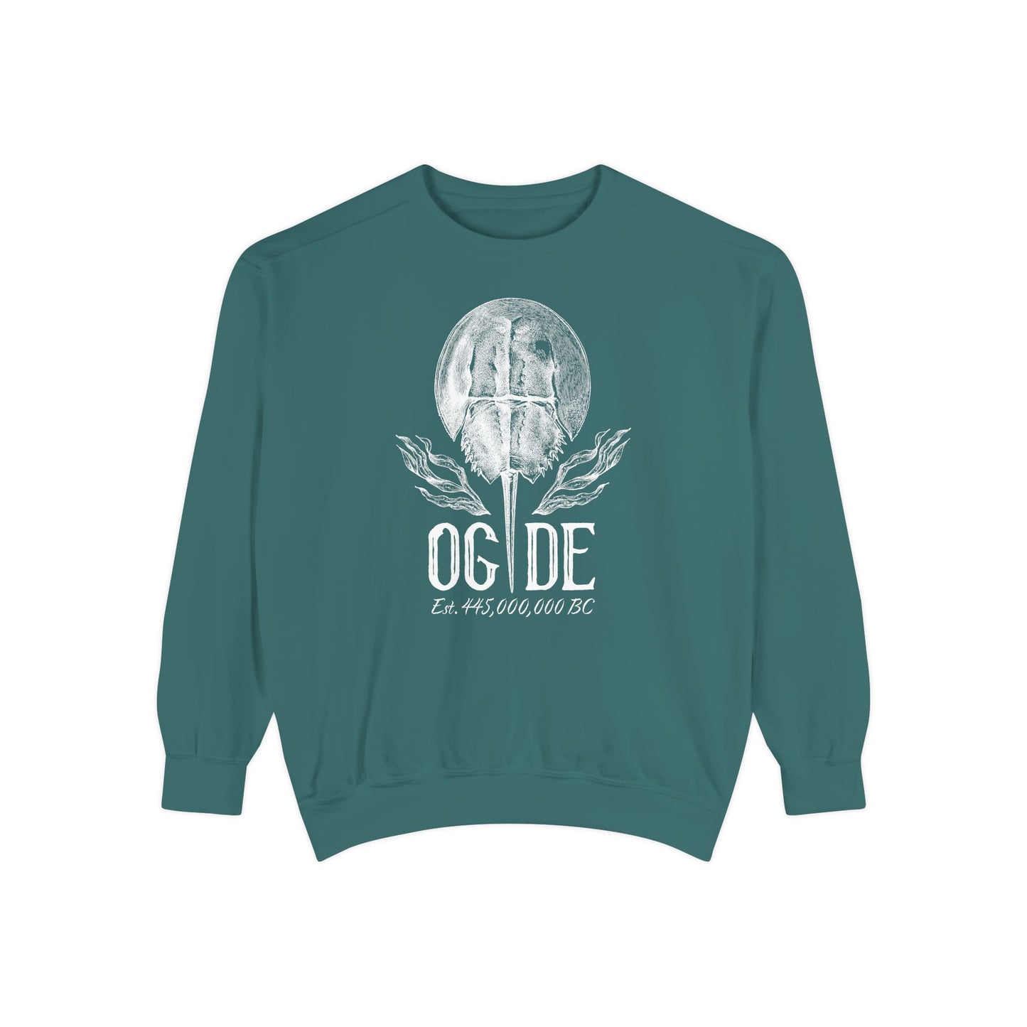 OG DE Delaware Horse Shoe Crab Unisex Garment-Dyed Sweatshirt