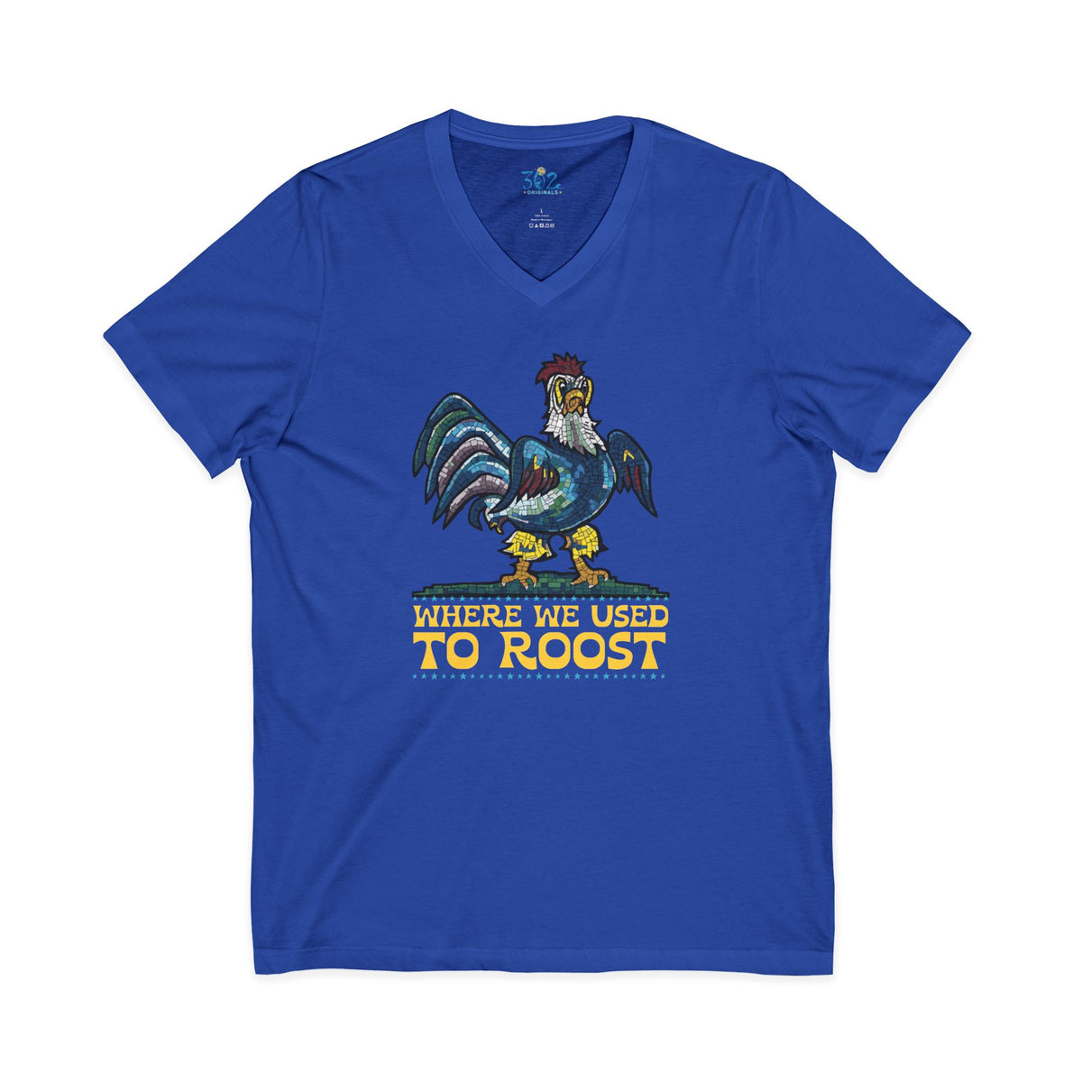 Where We Use To Roost - Dover Blue Hen Mall V-Neck Tee