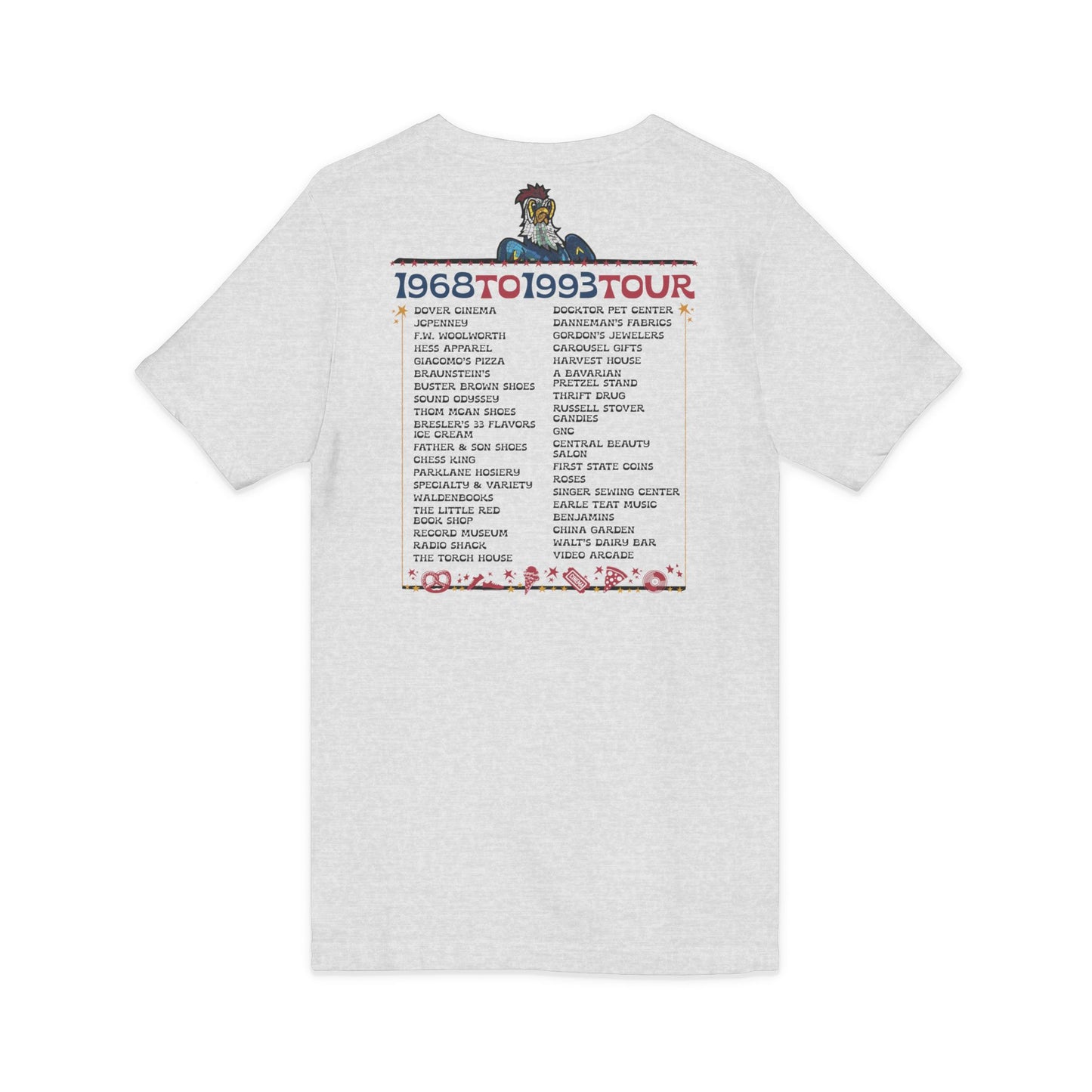"Spent it all" Blue Hen Mall Tour V-Neck Tee