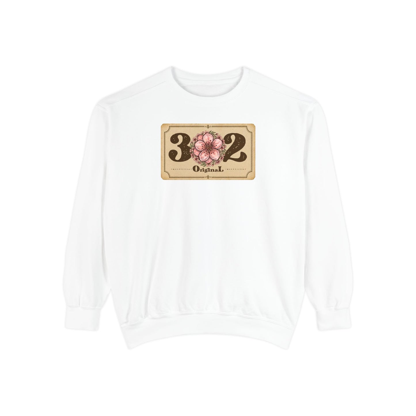 302 Delaware Peach Blossom Unisex Garment-Dyed Sweatshirt
