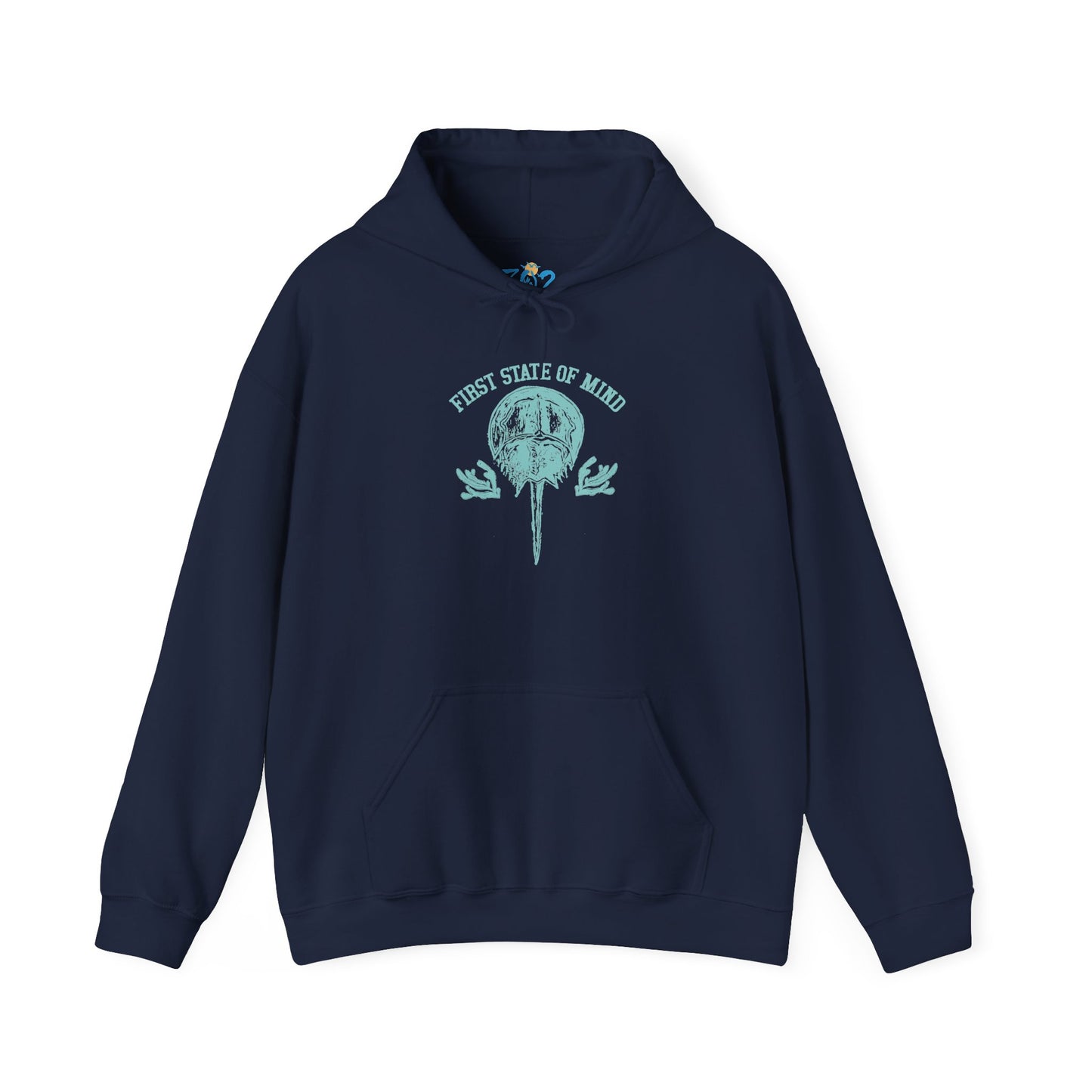 Delaware First State of Mind Horse Shoe Crab Hoodie