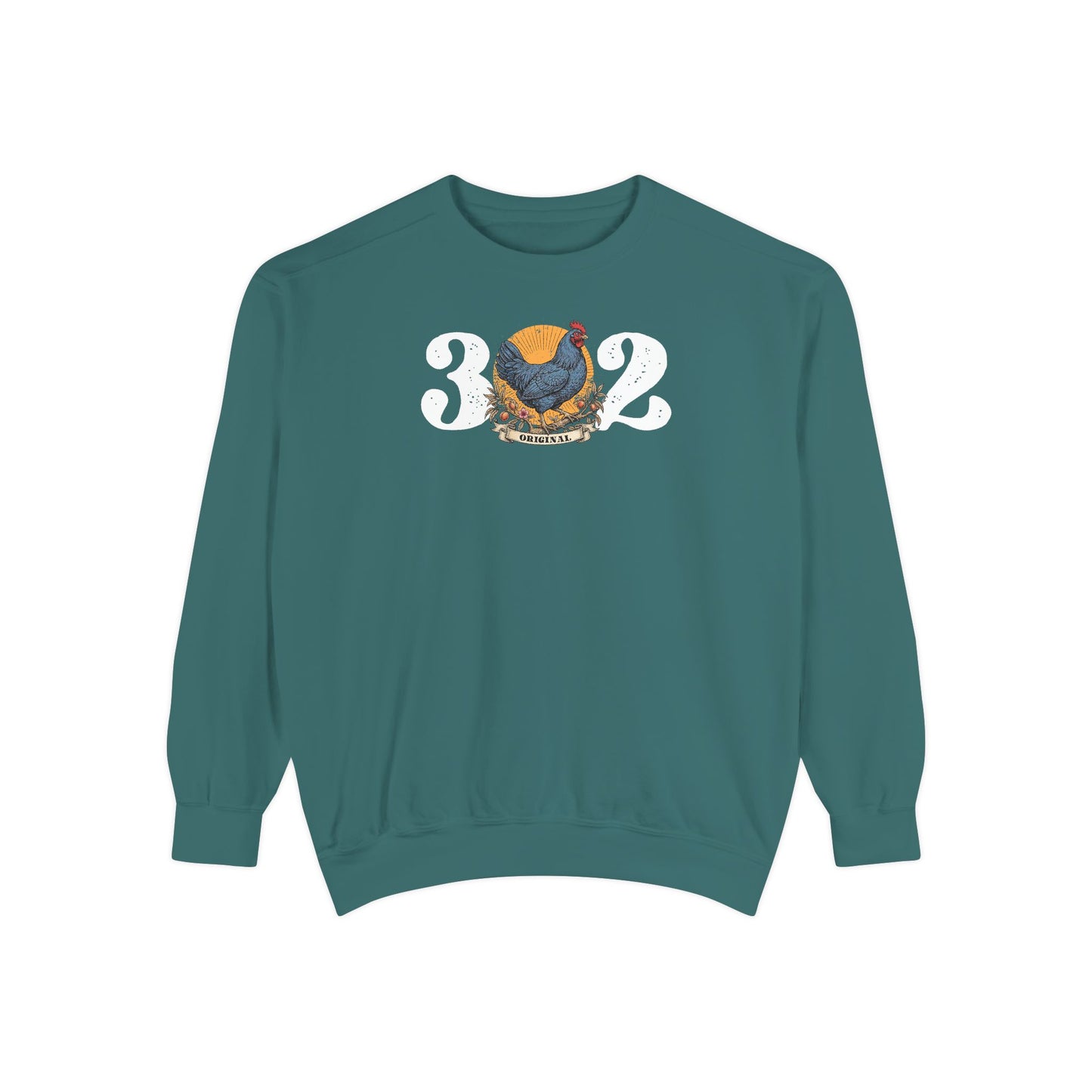 302 Original Delaware Blue Hen Unisex Garment-Dyed Sweatshirt