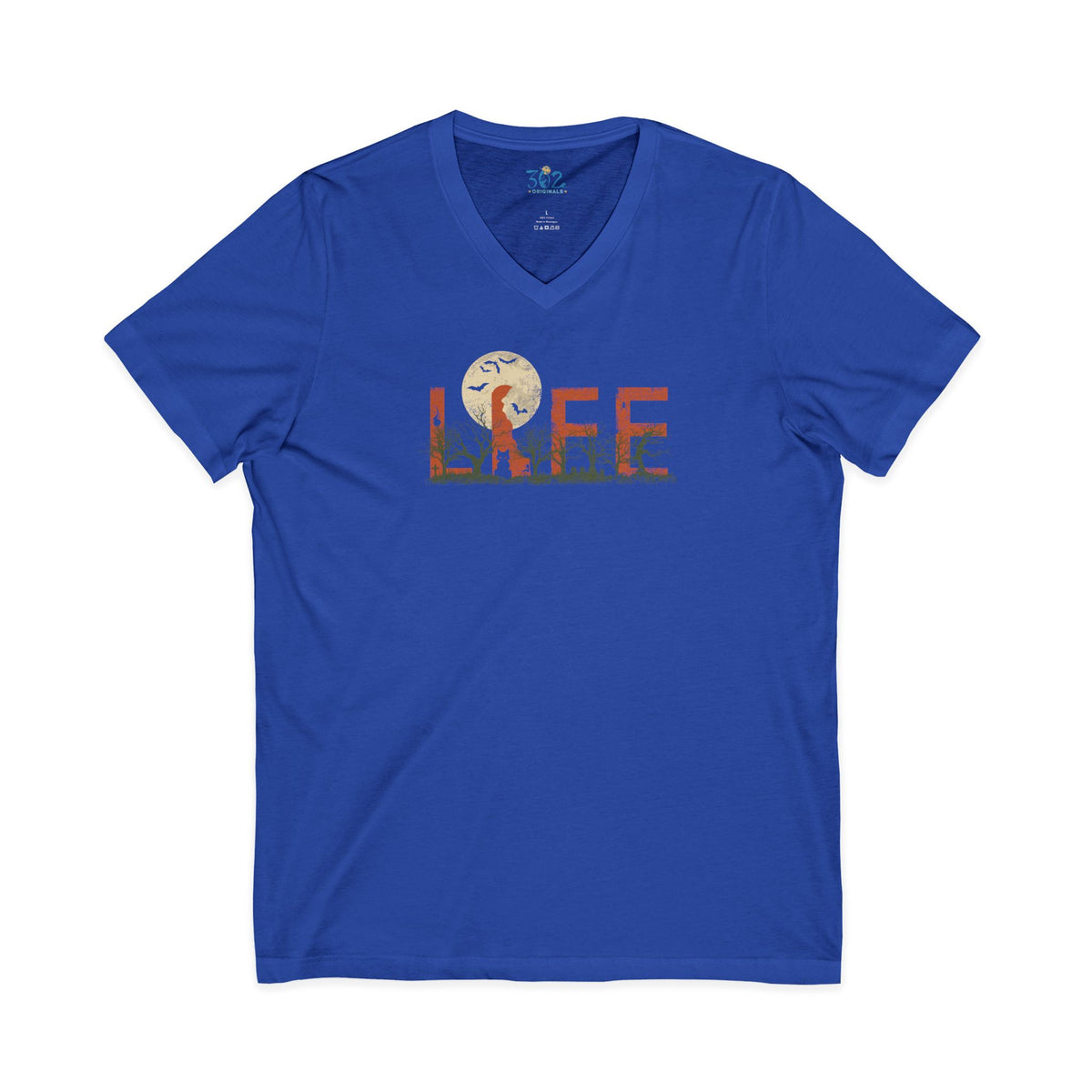 Delaware Halloween LIFE V-Neck T-Shirt | First State of Mind