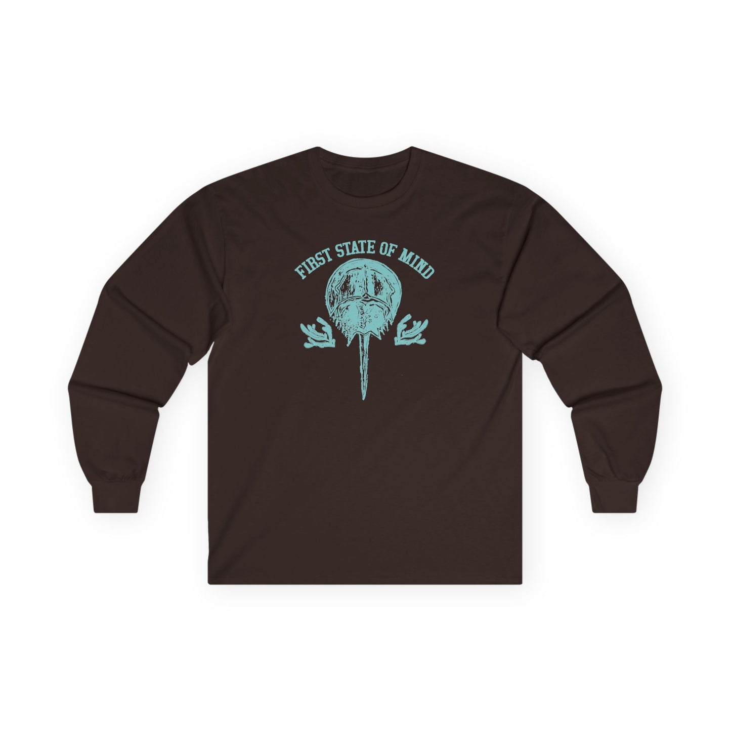 Delaware First State of Mind Horse Shoe Crab Cotton Long Sleeve Tee
