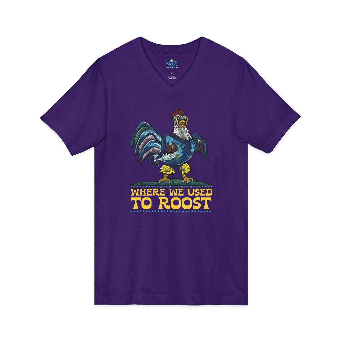 Where We Use To Roost - Dover Blue Hen Mall V-Neck Tee