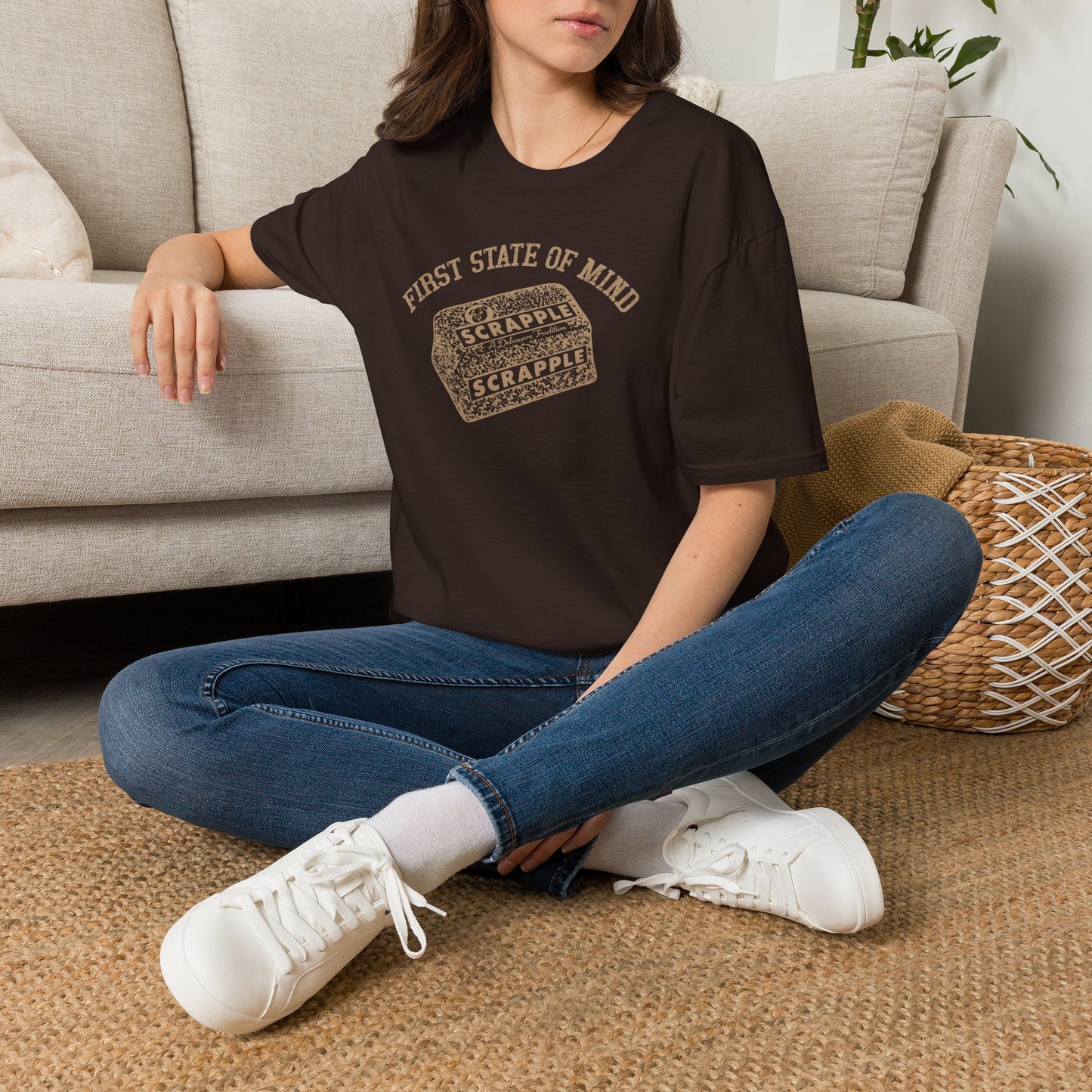Delaware First State of Mind Scrapple Crew Neck Tee - Dark Colors