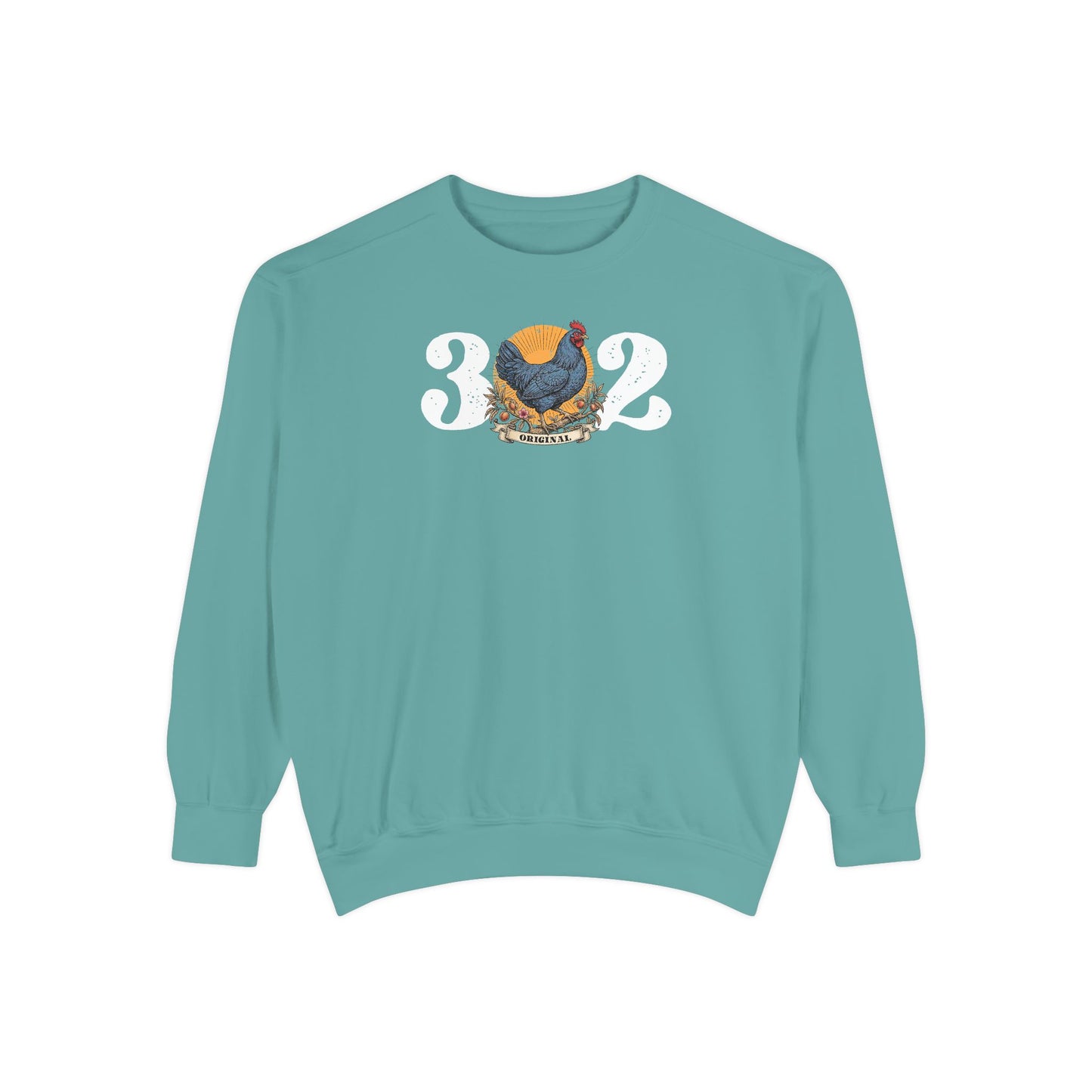 302 Original Delaware Blue Hen Unisex Garment-Dyed Sweatshirt