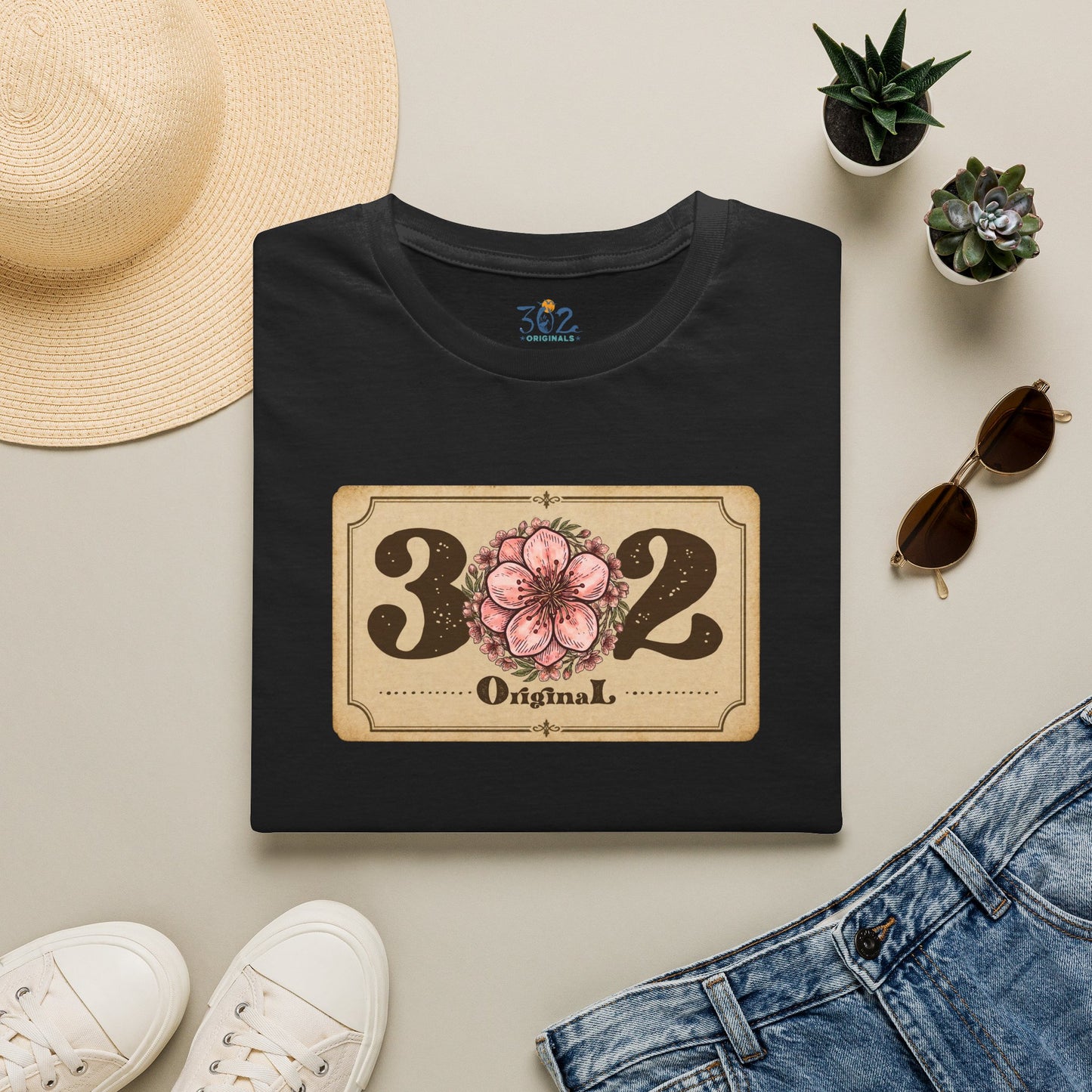 302 Original Delaware Peach Blossom Crew Tee