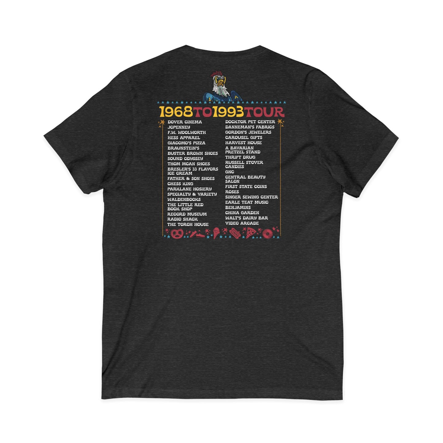 "Spent it All" Delaware Blue Hen Mall V-Neck Tee