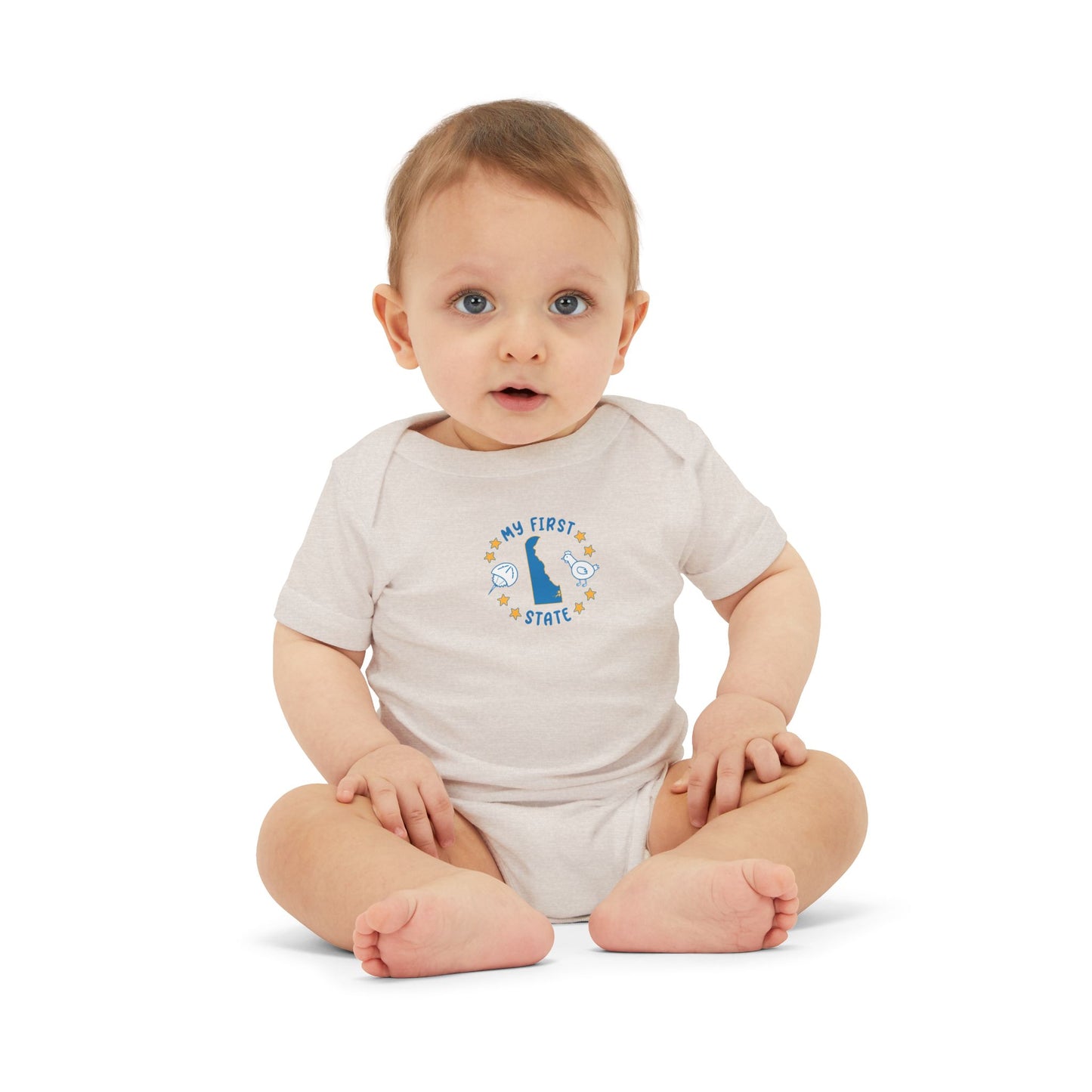 My First State Cute Delaware Baby Onesie