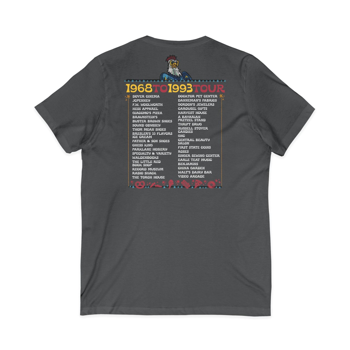 "Spent it All" Delaware Blue Hen Mall V-Neck Tee