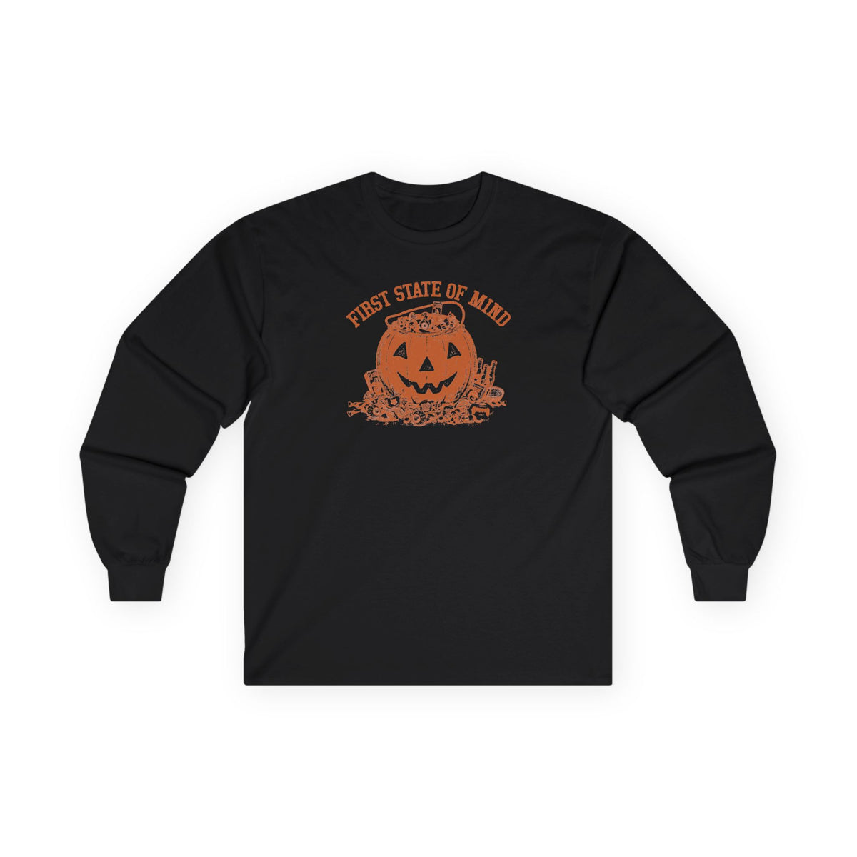 First State of Mind Halloween Pumpkin & Candy Long Sleeve T | 302 Originals