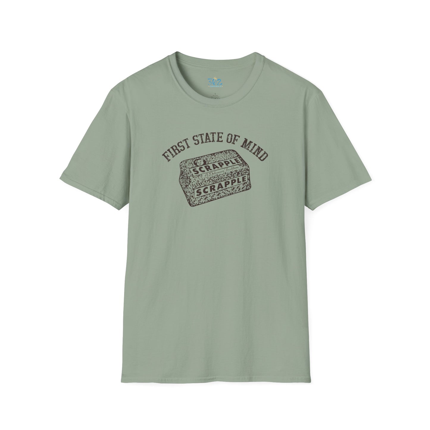 Delaware First State of Mind Scrapple Crew Neck Tee Shirt