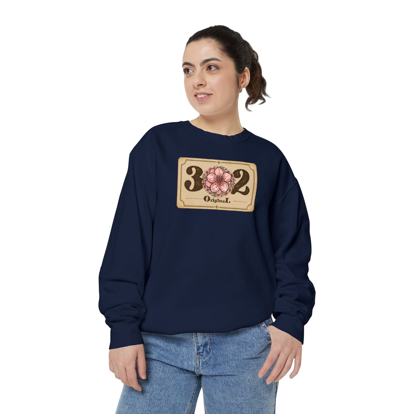 302 Delaware Peach Blossom Unisex Garment-Dyed Sweatshirt