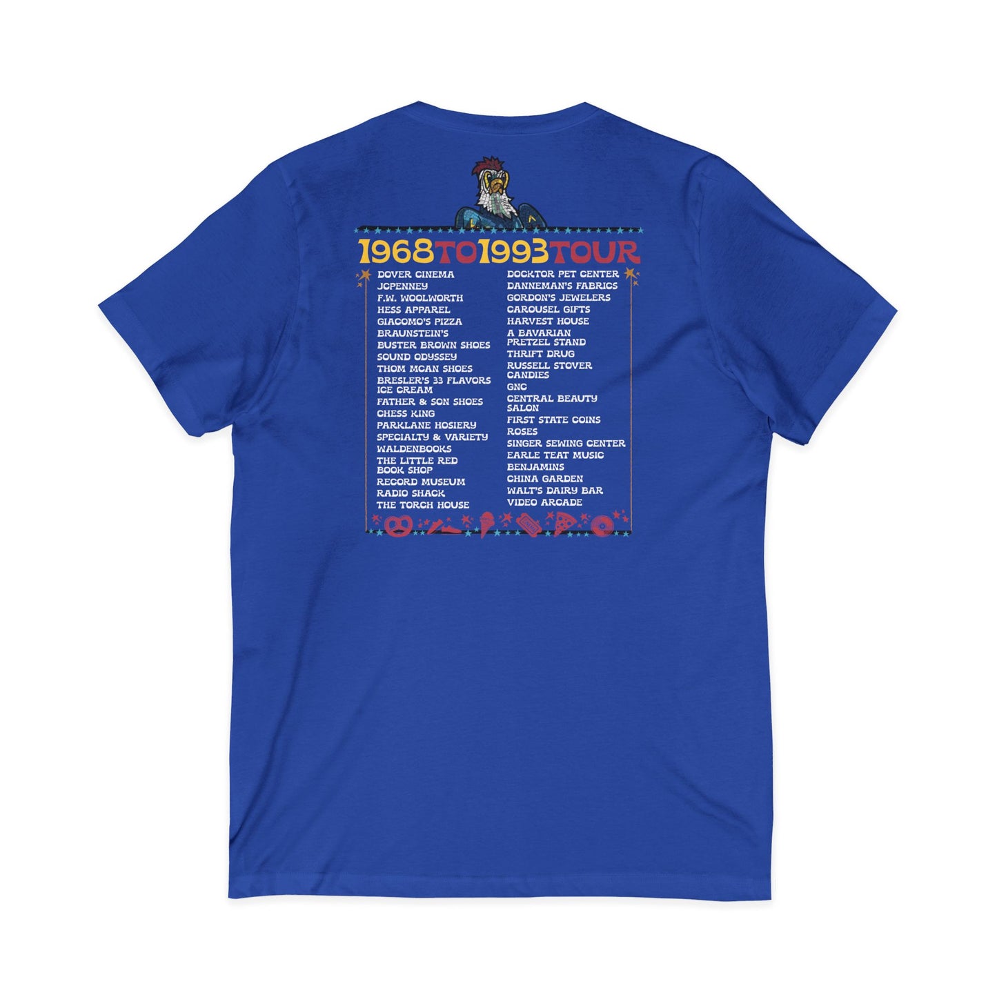 "Spent it All" Delaware Blue Hen Mall V-Neck Tee