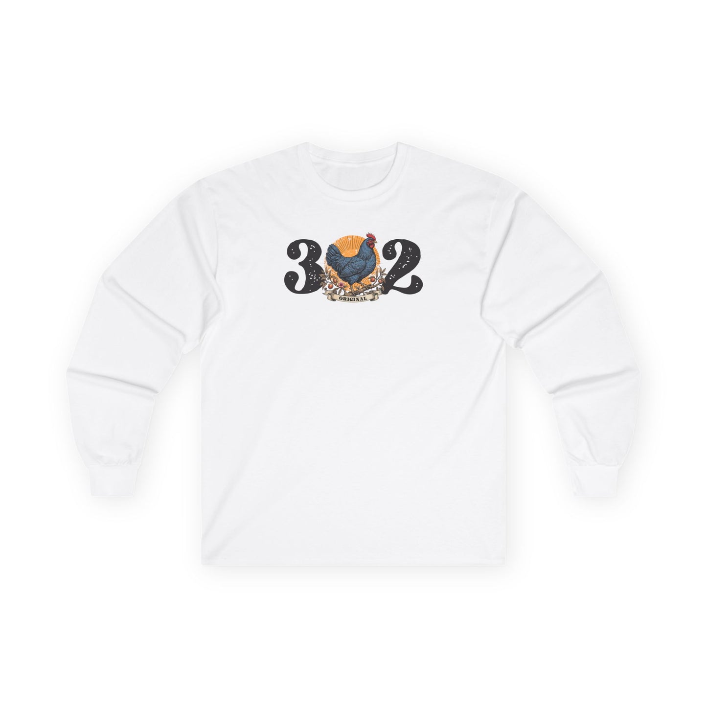 302 Delaware Blue Hen Long Sleeve Tee