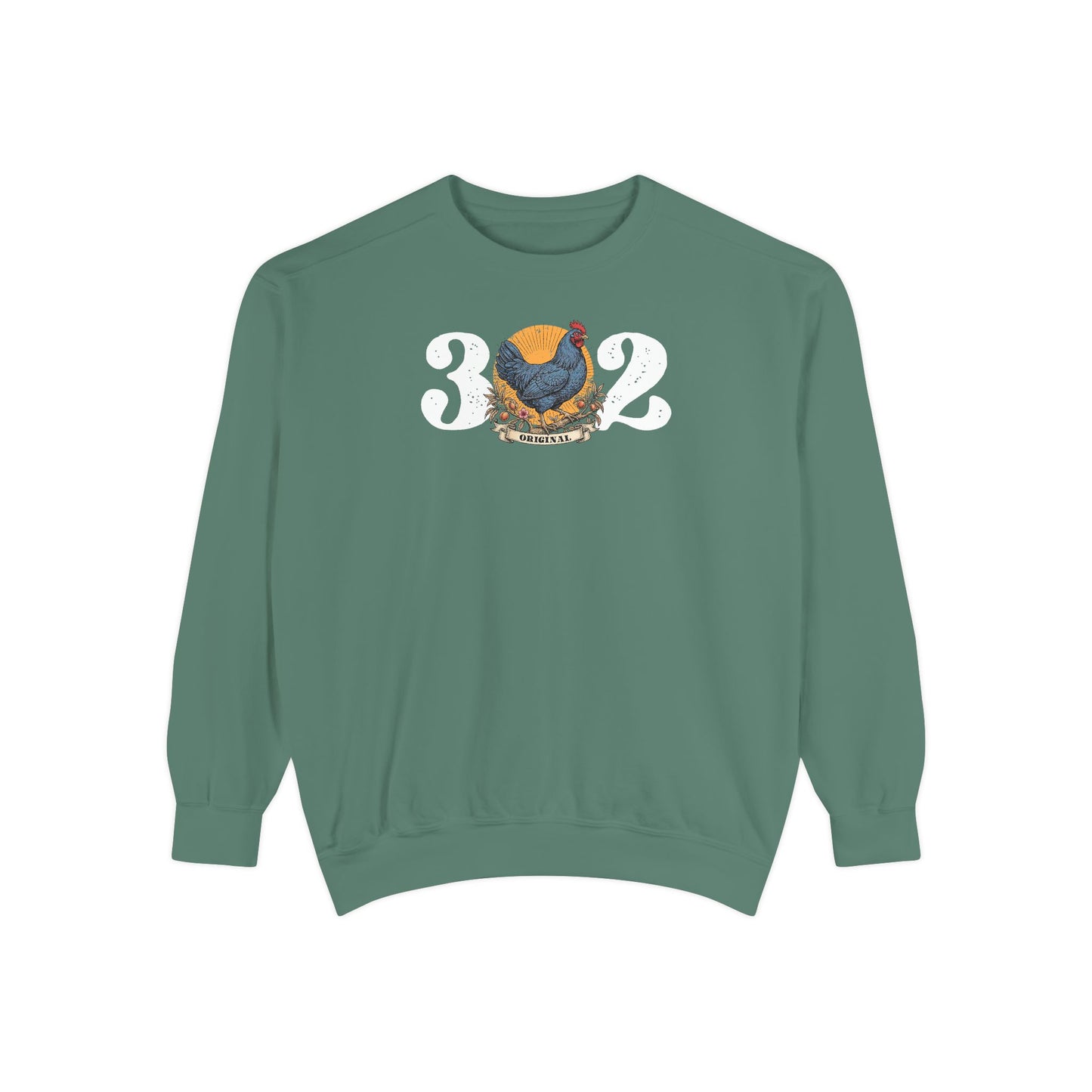 302 Original Delaware Blue Hen Unisex Garment-Dyed Sweatshirt