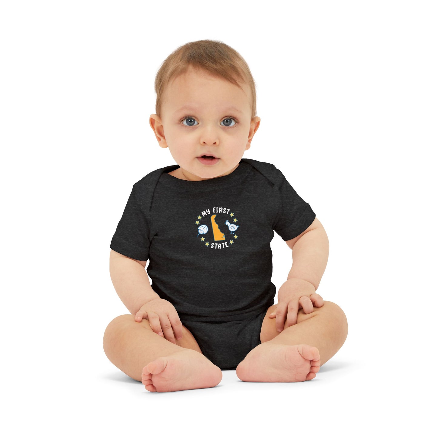 My First State Cute Delaware Baby Onesie