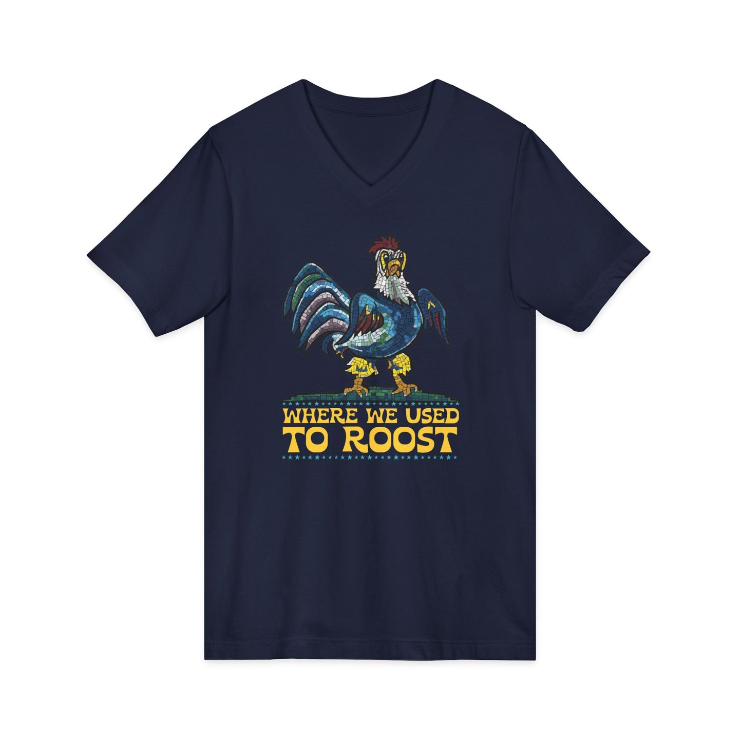 Where We Use To Roost - Delaware Blue Hen Mall Tour V-Neck Tee