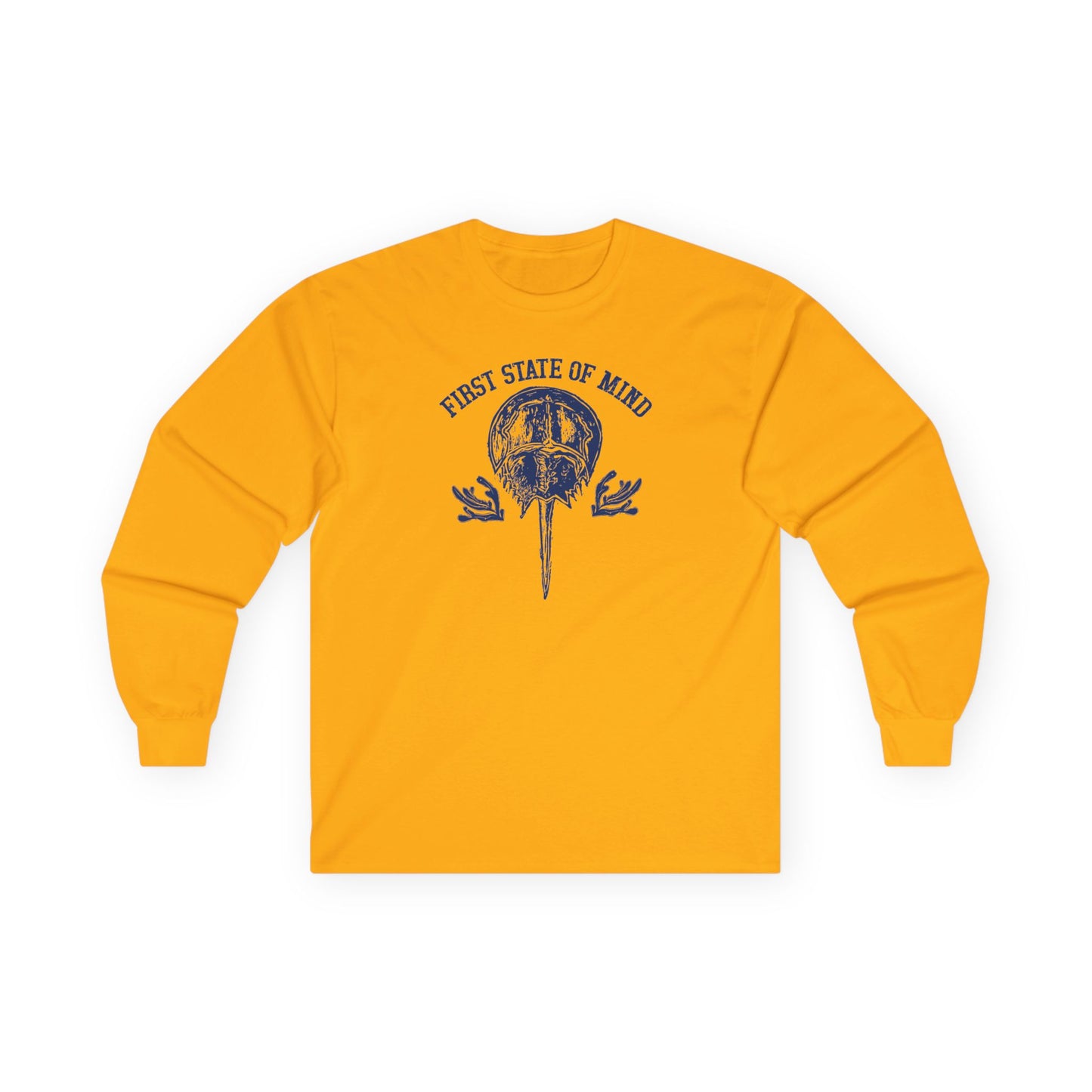 Delaware First State of Mind Horse Shoe Crab Cotton Long Sleeve Tee