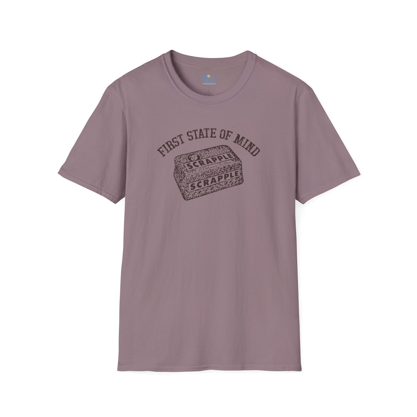 Delaware First State of Mind Scrapple Crew Neck Tee Shirt