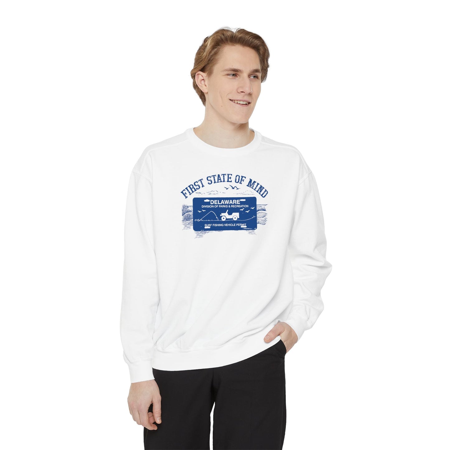 Delaware First State of Mind Surf Fishing Sweat Shirt